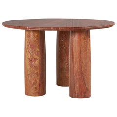 Mario Bellini Red Persian Travertine II Colonnato Dining Table, 1979