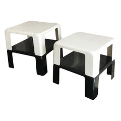 Mario Bellini Set 4 Nestin /Stackable Tables “Quattro Gatti”, 1960, Italy