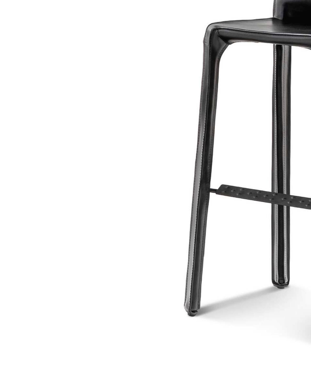 Contemporary Mario Bellini Set Of Four Cab Stools 410 For Sale