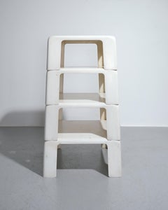 MARIO BELLINI Set of Four 'Quattro Gatti' Stacking Tables For B&B Italia c.1970s