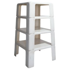 MARIO BELLINI Set of Four 'Quattro Gatti' Stacking Tables For B&B Italia c.1970s