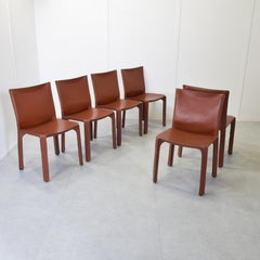 Mario Bellini set of six chairs 412 Cassina 1970s