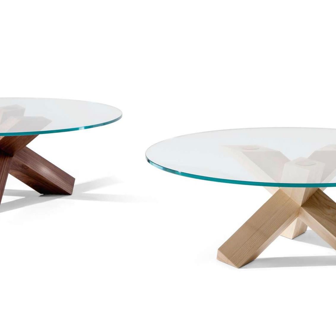 Wood Mario Bellini Set of Two La Rotonda Coffe Table For Cassina For Sale