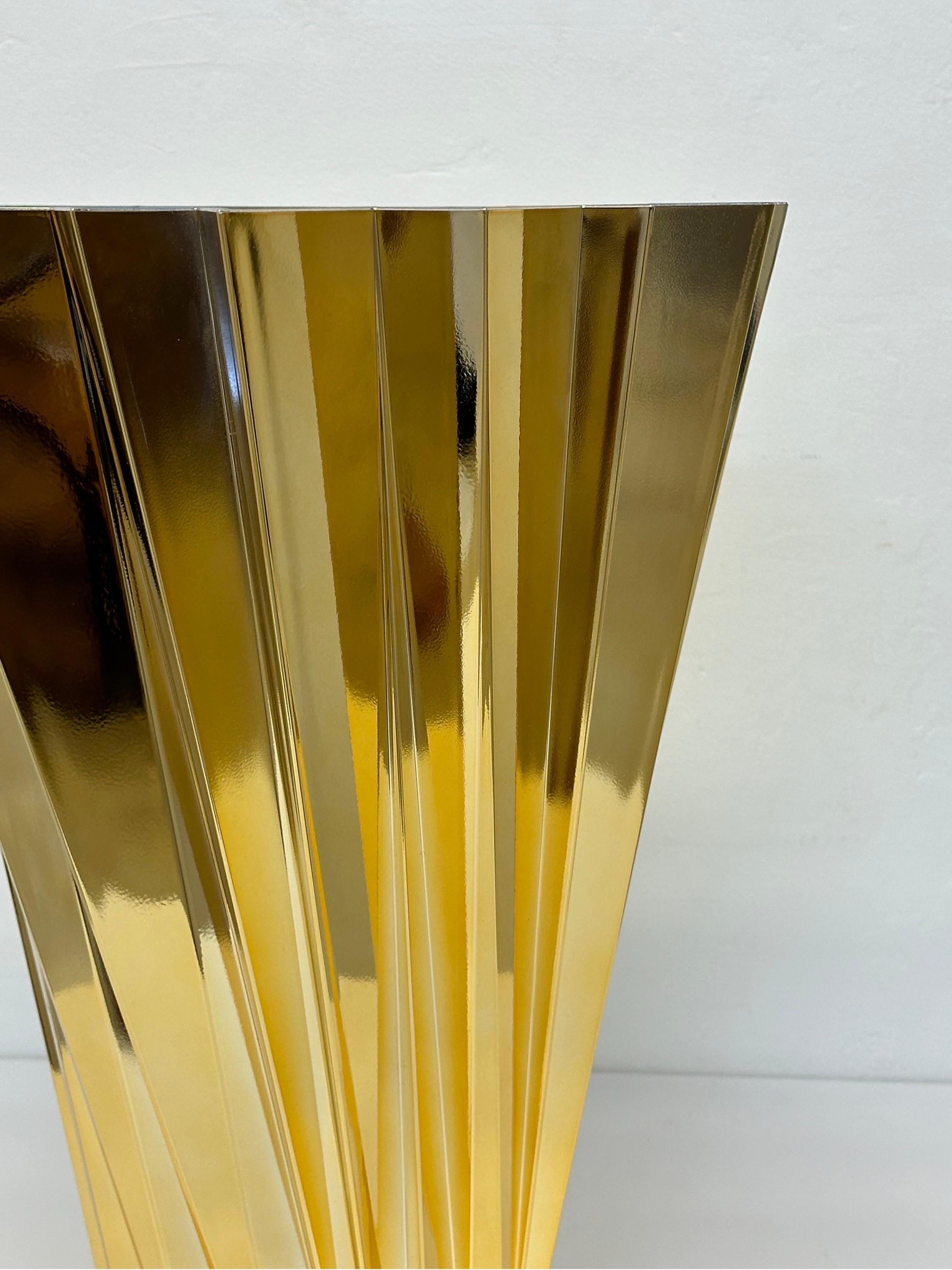 Contemporary Mario Bellini Shanghai Gold Vase for Kartell For Sale