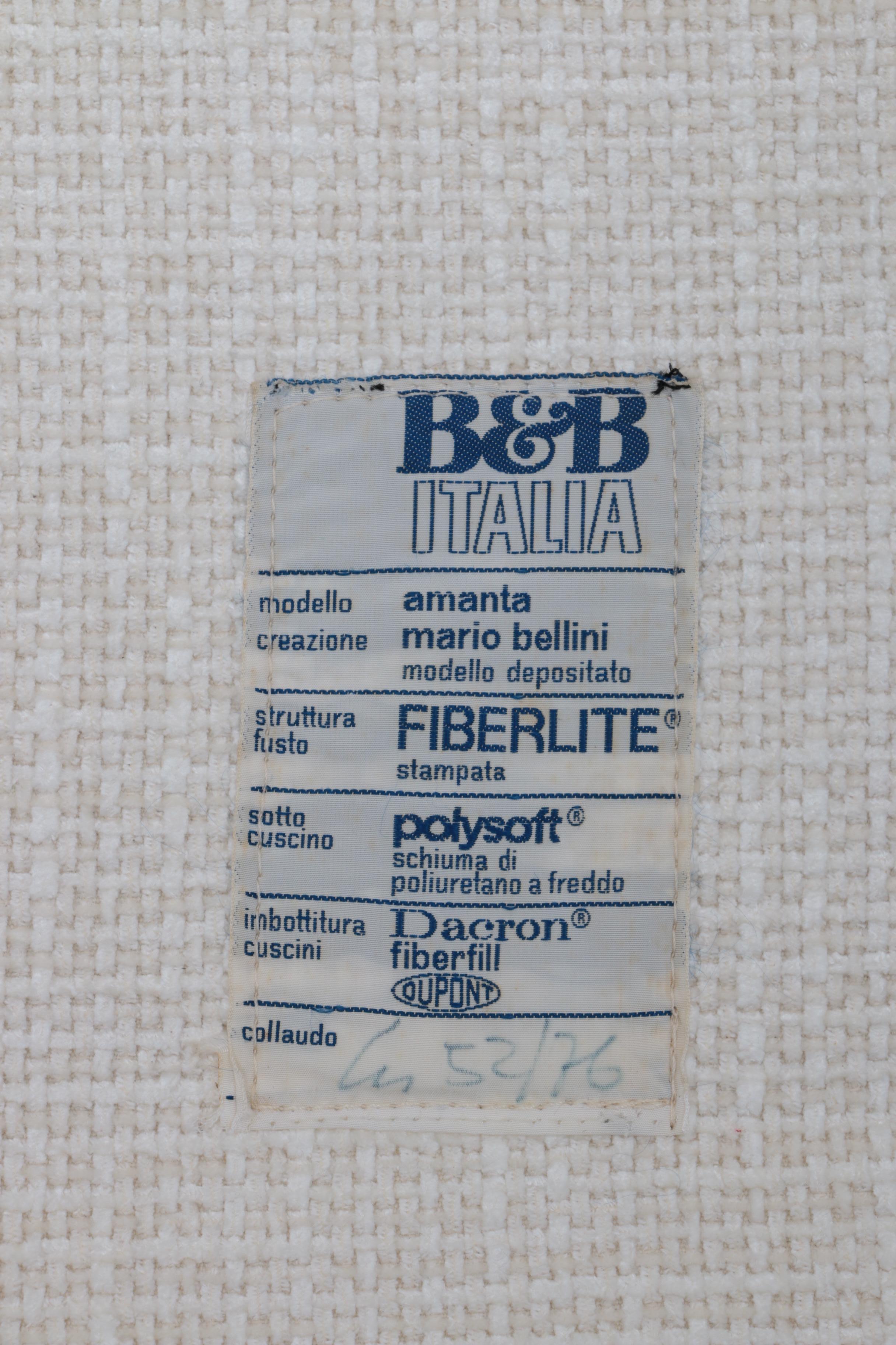Mario Bellini Sofa Set of 4 Made by C&B, Italy, 1963 5