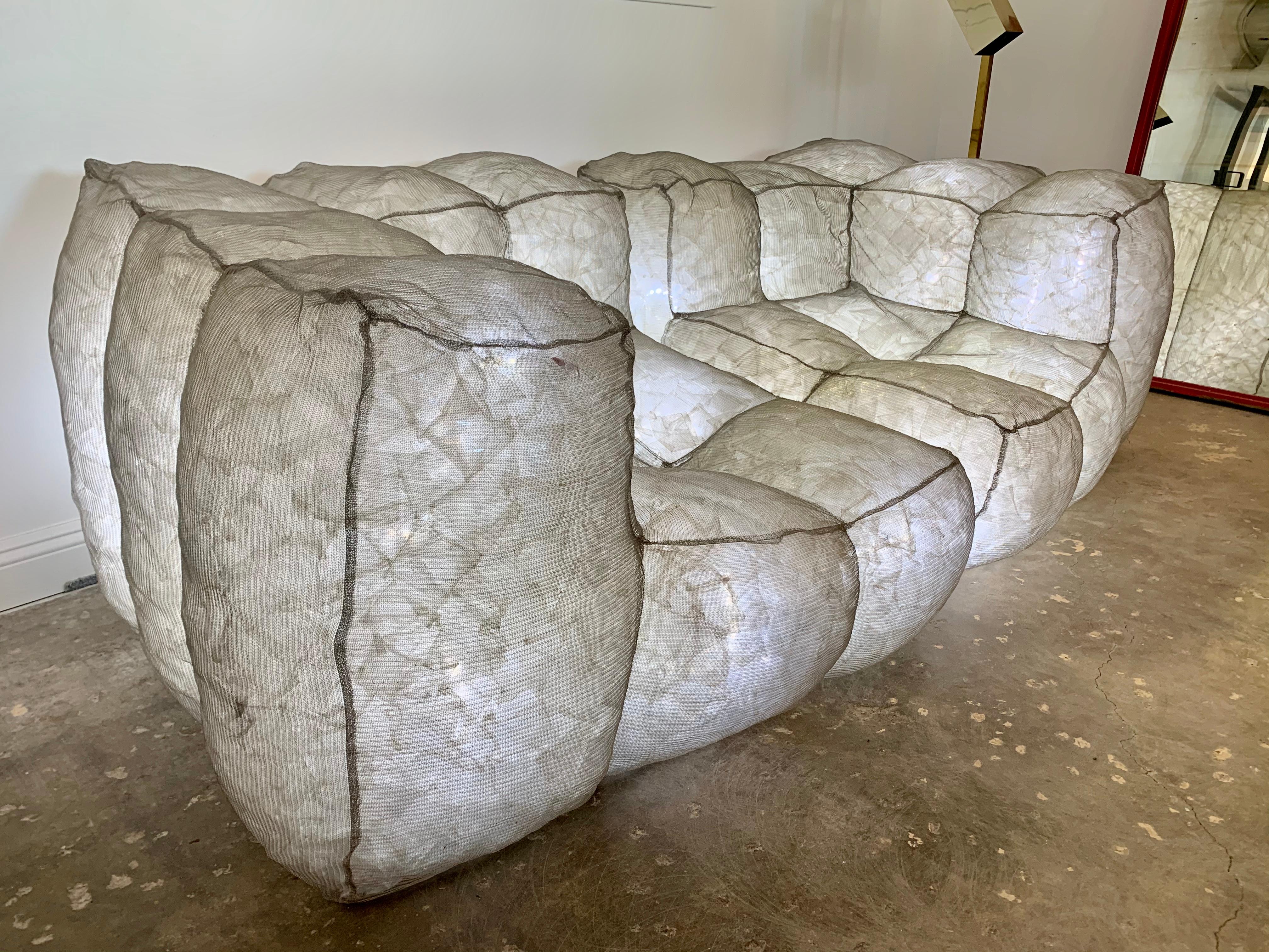 Italian Mario Bellini Stardust Illuminated Sofa