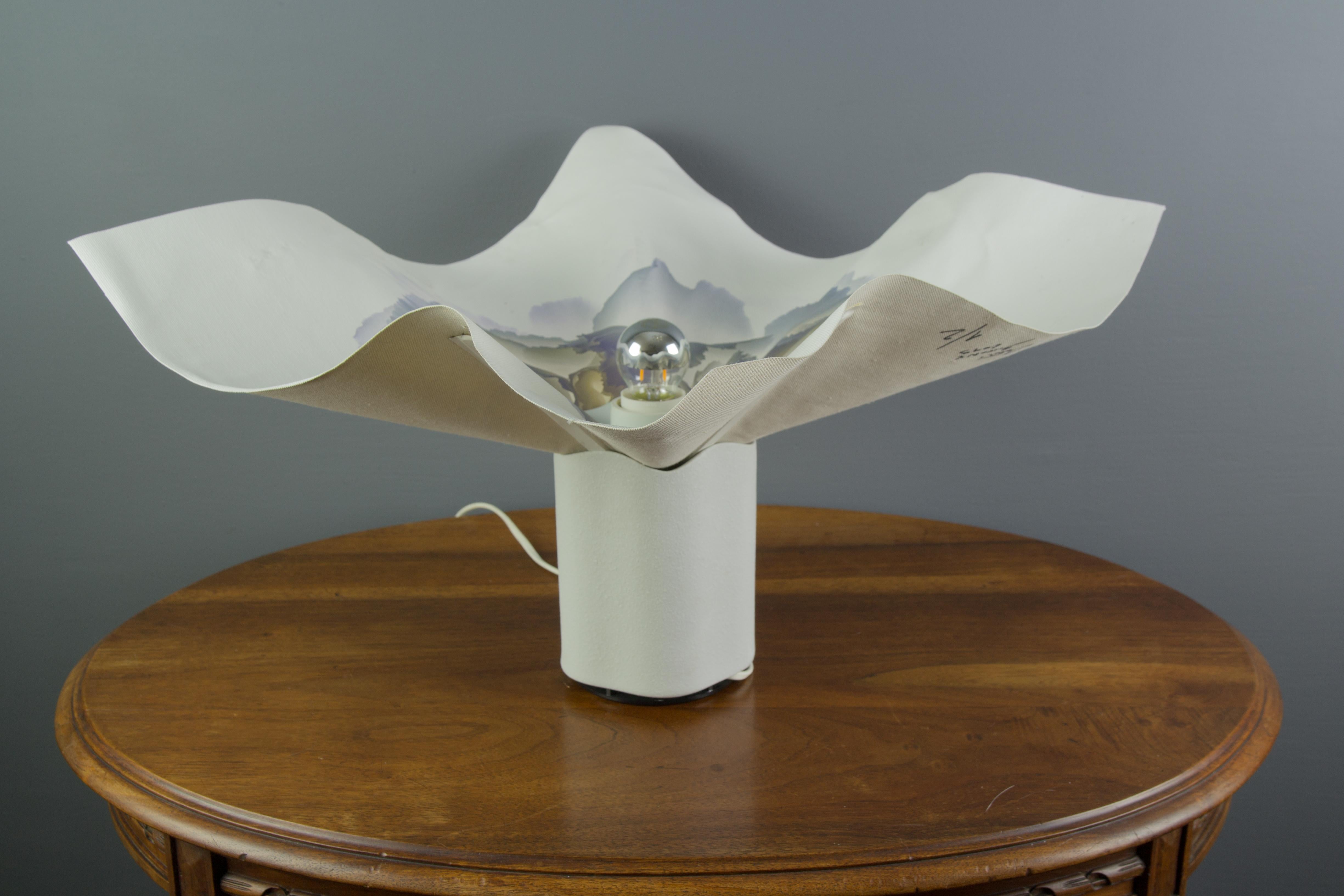 Moderner Mario Bellini-Tischlampenbereich aus der Mitte des Jahrhunderts für Artemide, 1970er Jahre (Ende des 20. Jahrhunderts) im Angebot