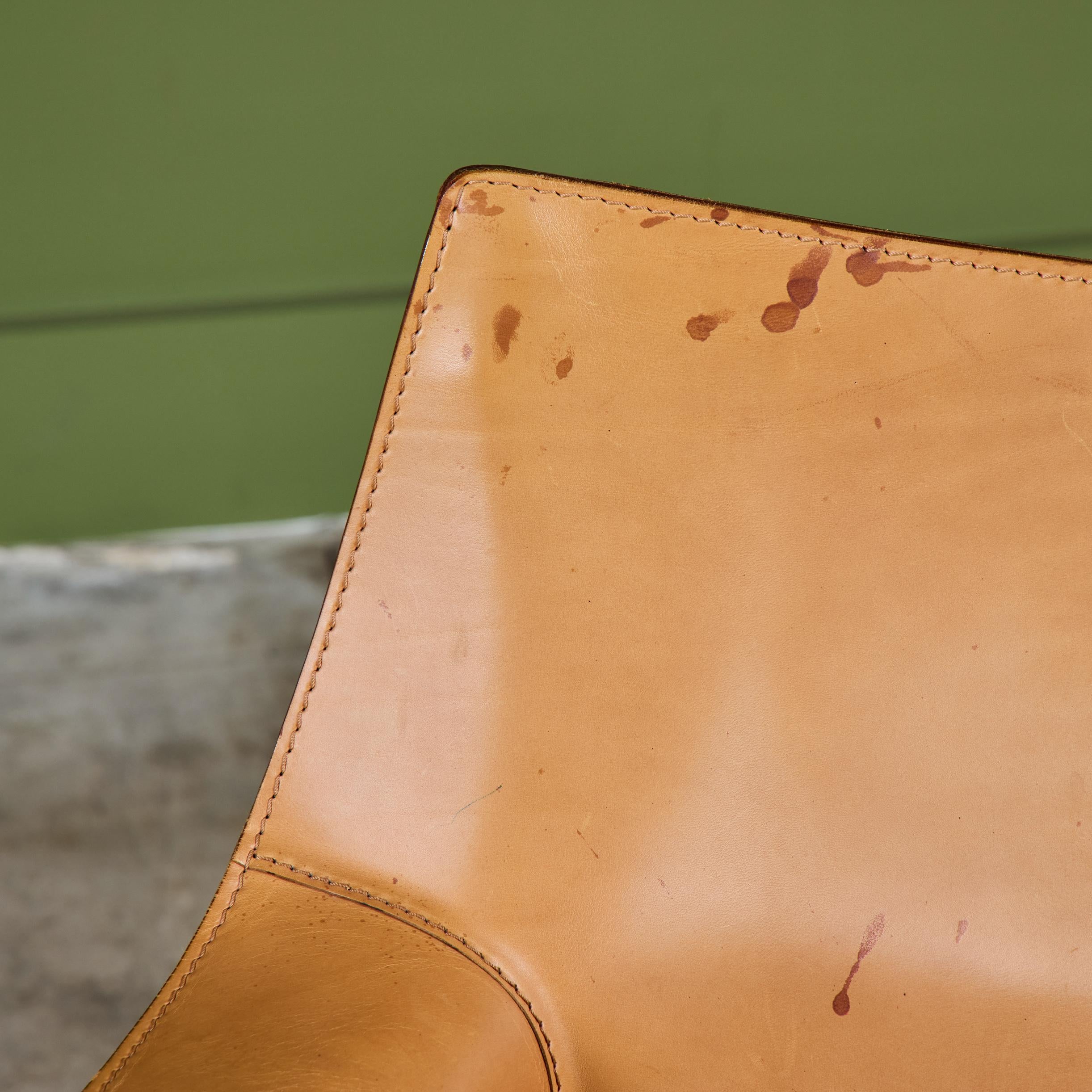 Mario Bellini Fauteuil Cab Tan pour Cassina en vente 4