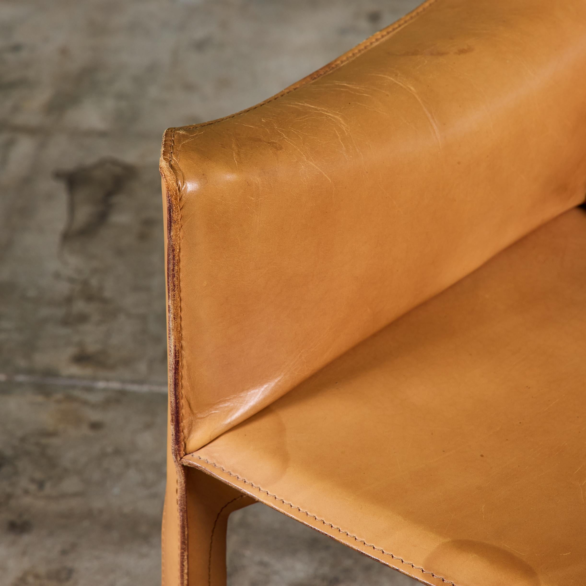 Mario Bellini Fauteuil Cab Tan pour Cassina en vente 6