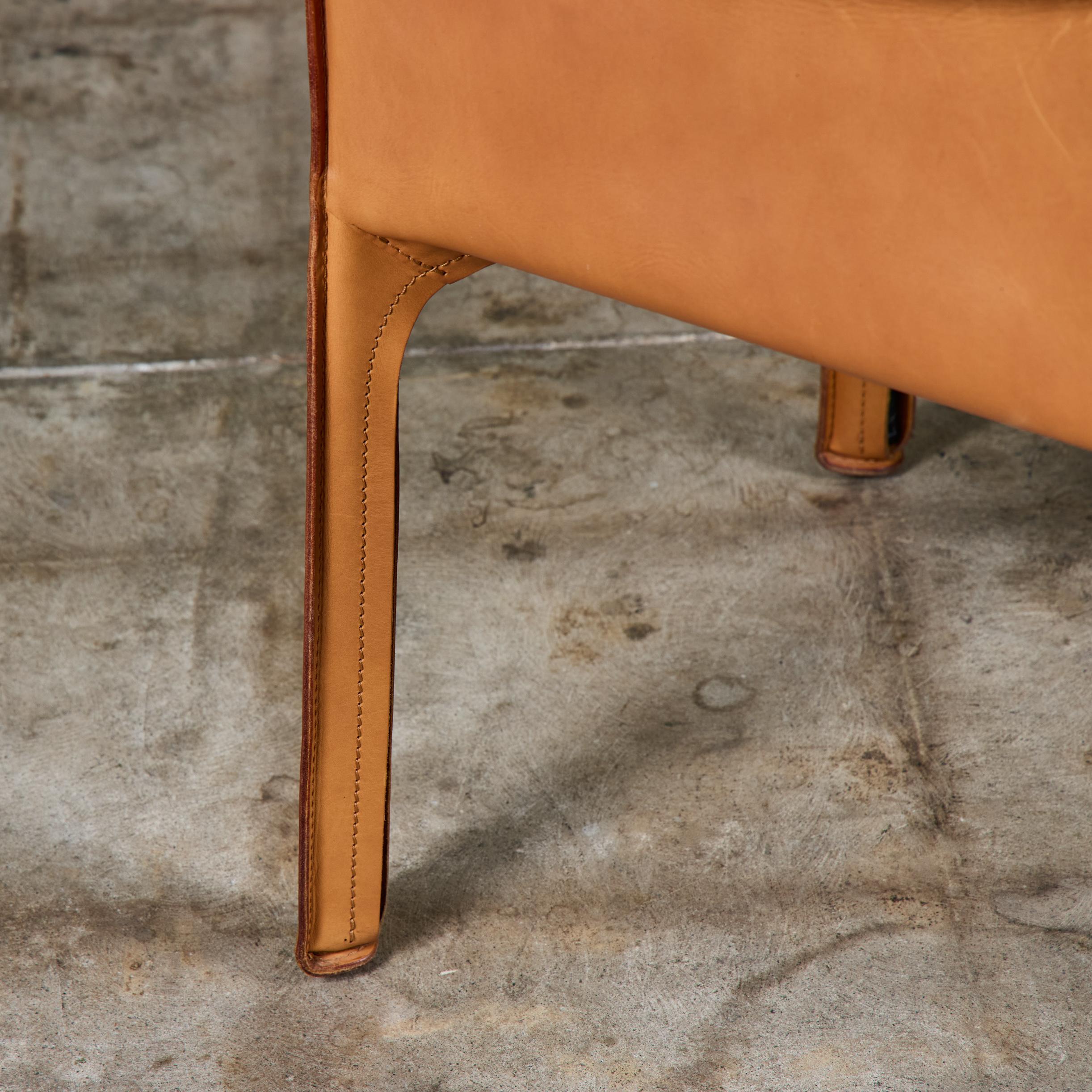 Mario Bellini Fauteuil Cab Tan pour Cassina en vente 8