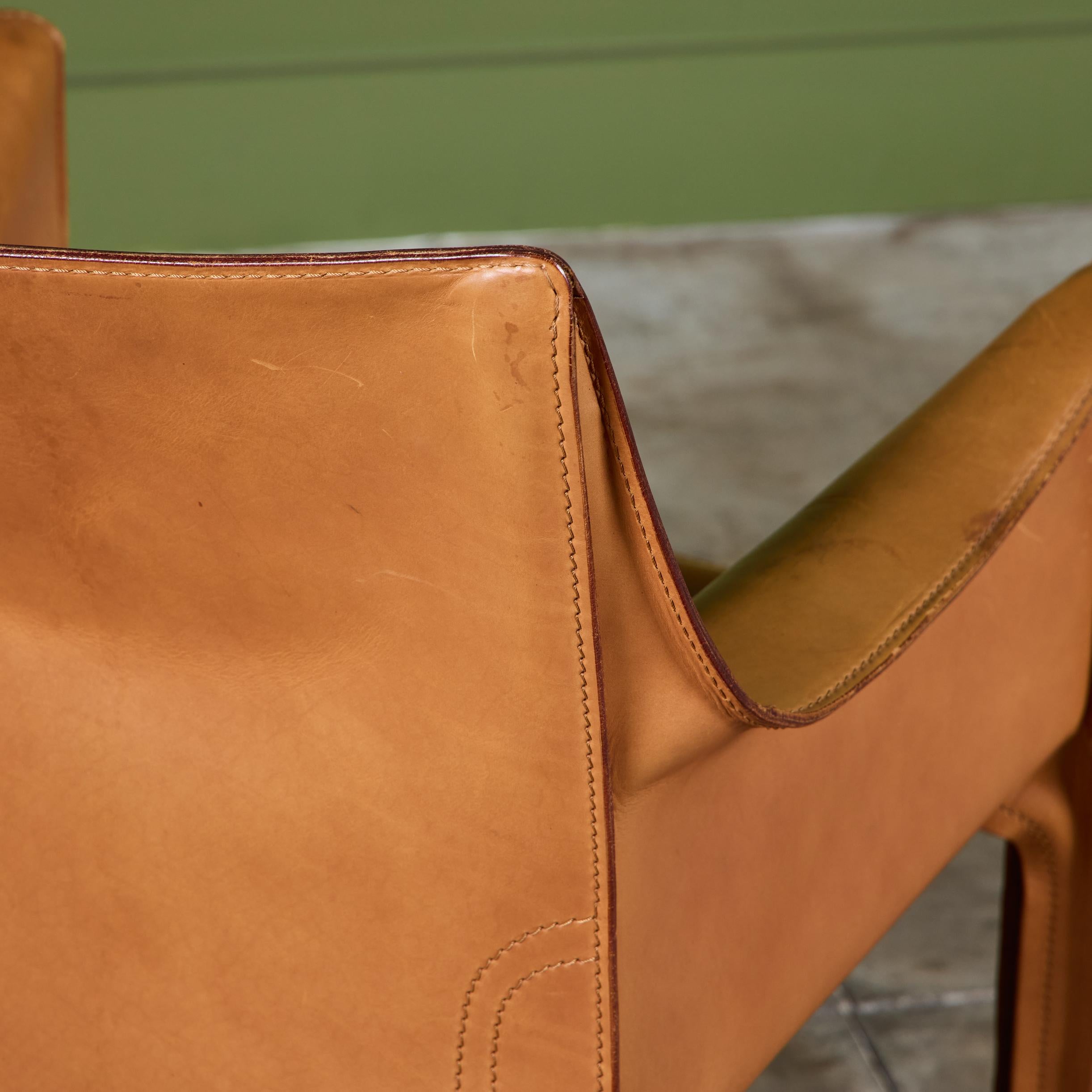 Mario Bellini Fauteuil Cab Tan pour Cassina en vente 9