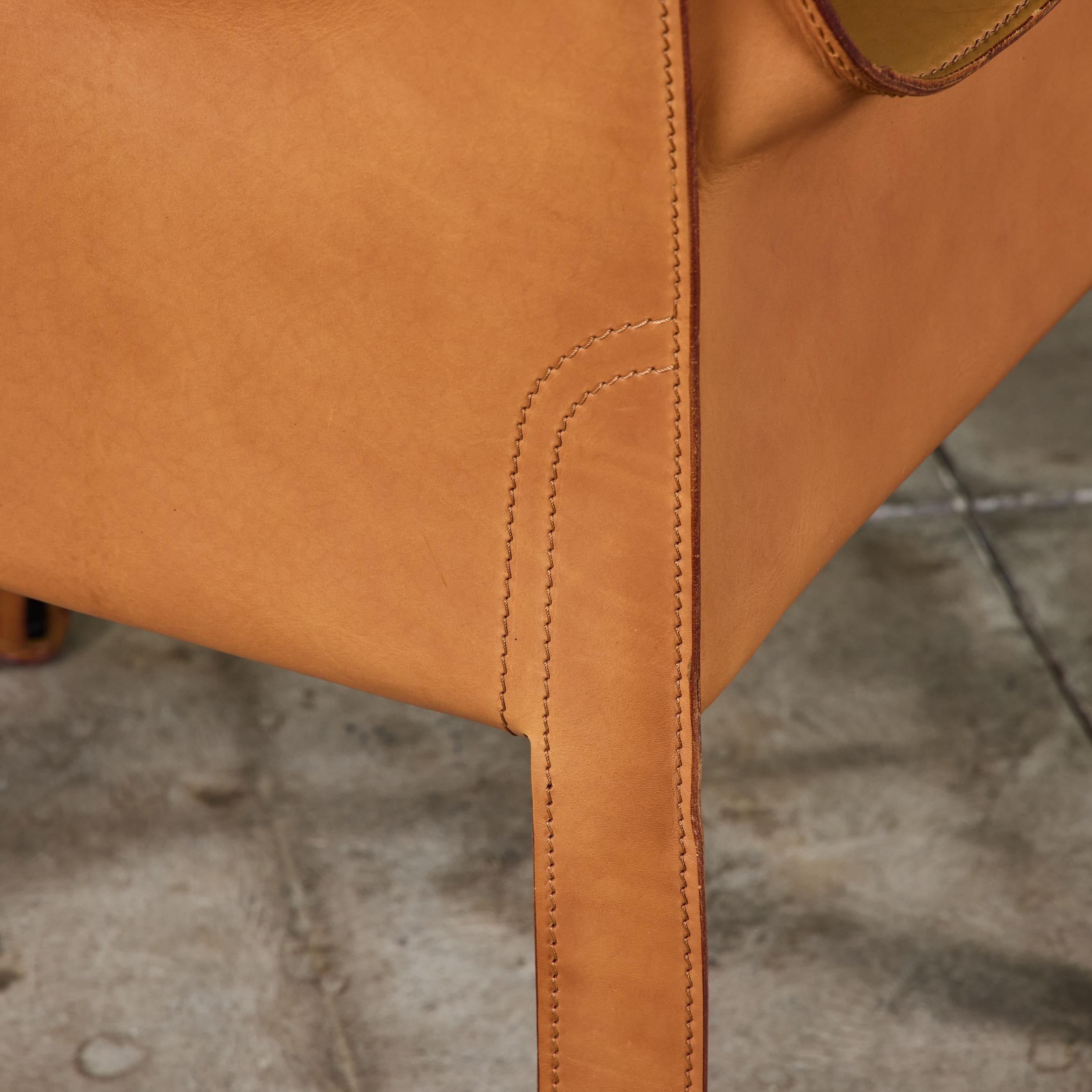 Mario Bellini Fauteuil Cab Tan pour Cassina en vente 10