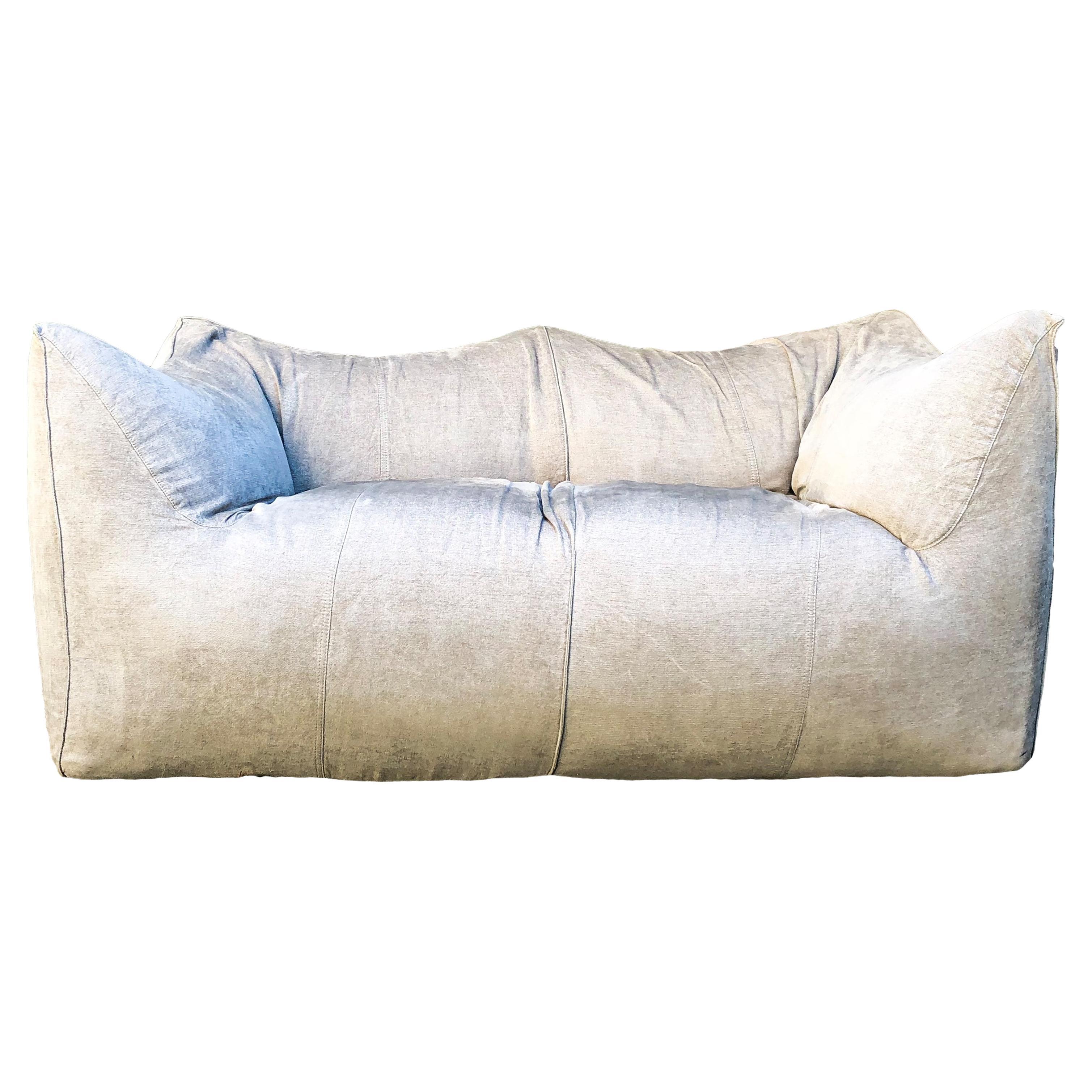 Mario Bellini Taupe “Le Bambole” Two-Seater Sofa for B&B Italia, 1976
