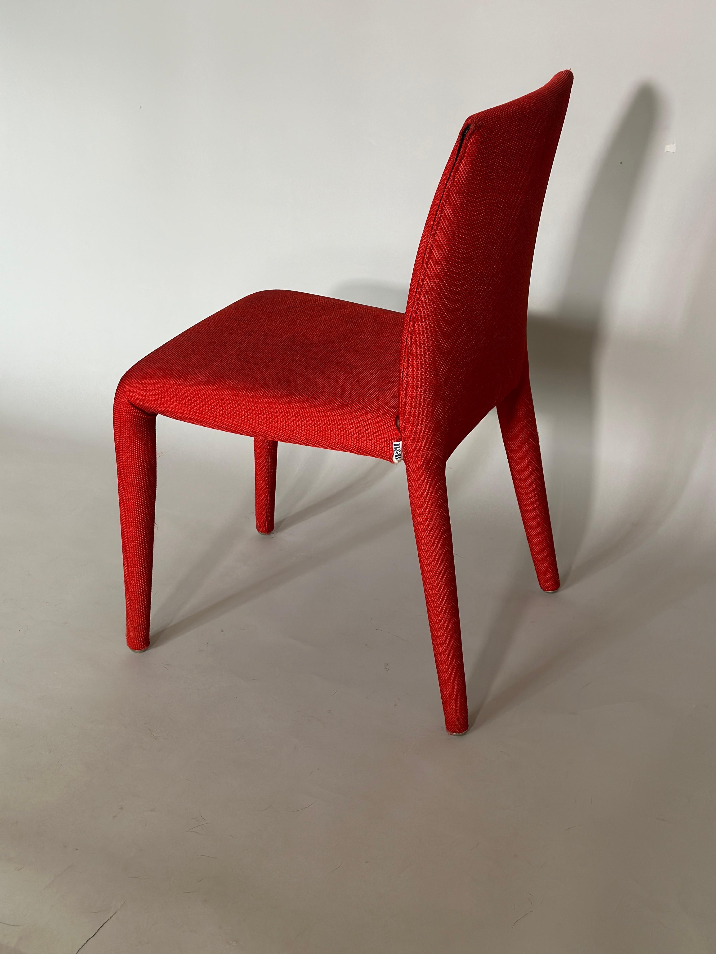 Italian Mario Bellini Vol Au Vent Chair Set of Four B&B, Italy For Sale
