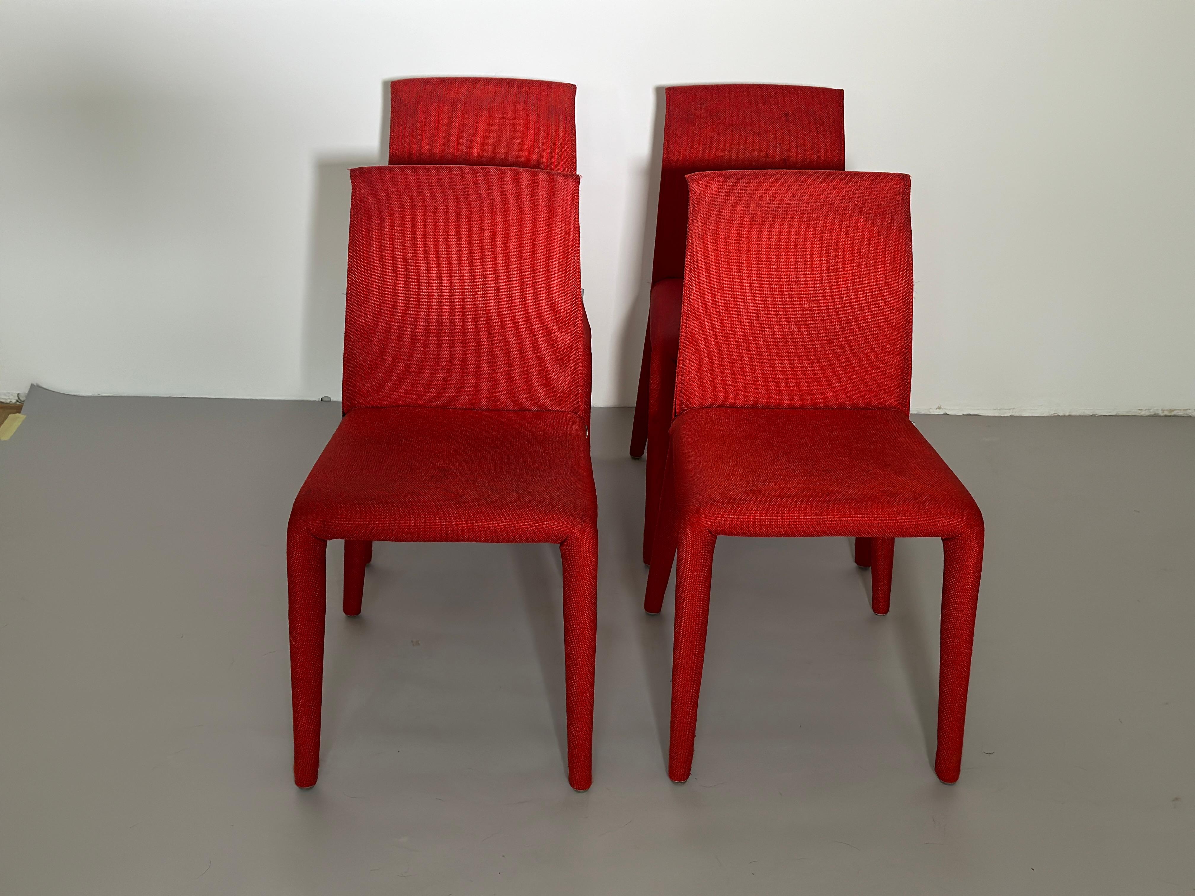 Ensemble de quatre chaises Vol Au Vent de Mario Bellini, Italie en vente 1