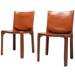 Mario Bellini
s CAB Chair in Cognac Leather, Cassina, 1970s