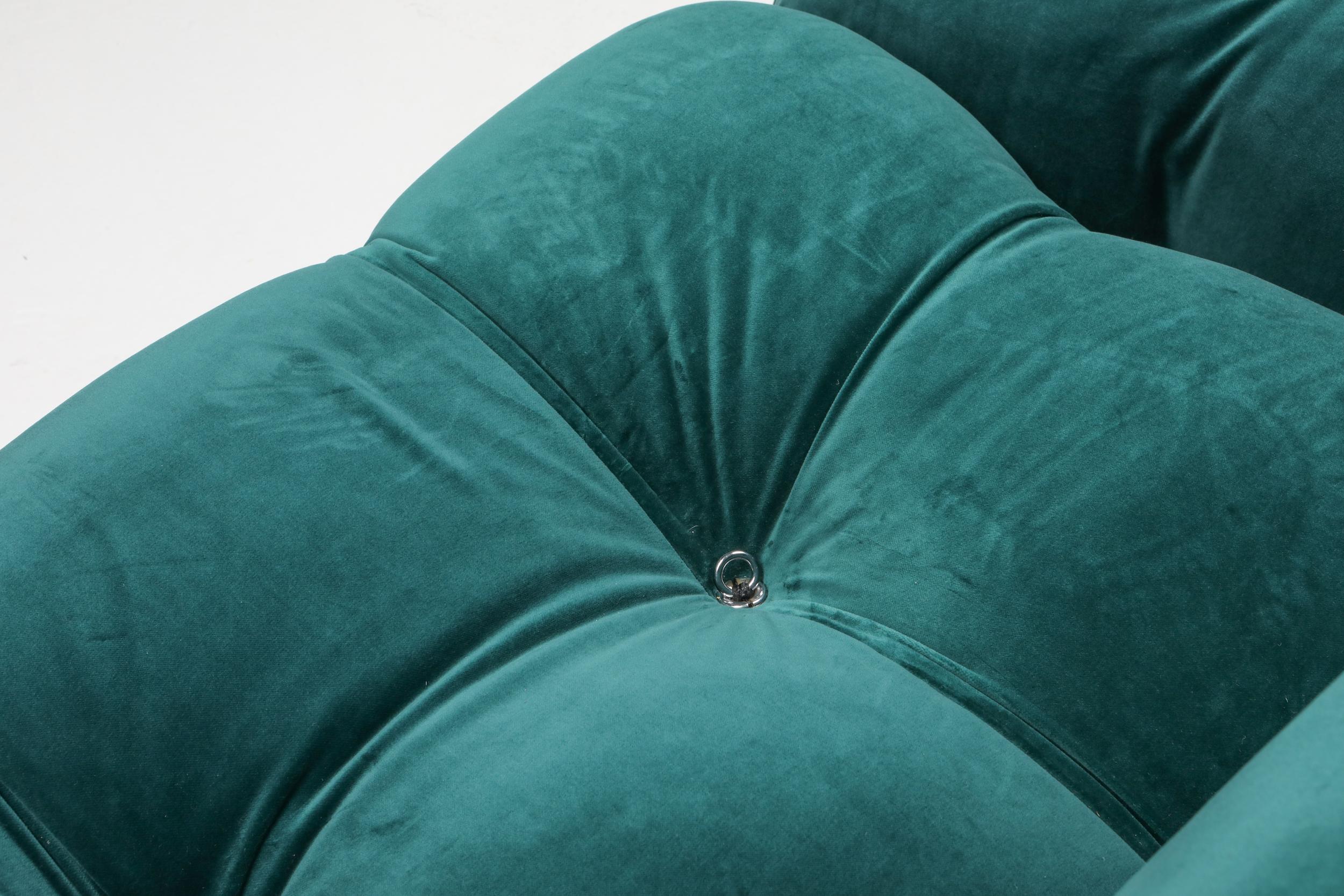 Velvet Mario Bellini's Camaleonda Sectional Sofa