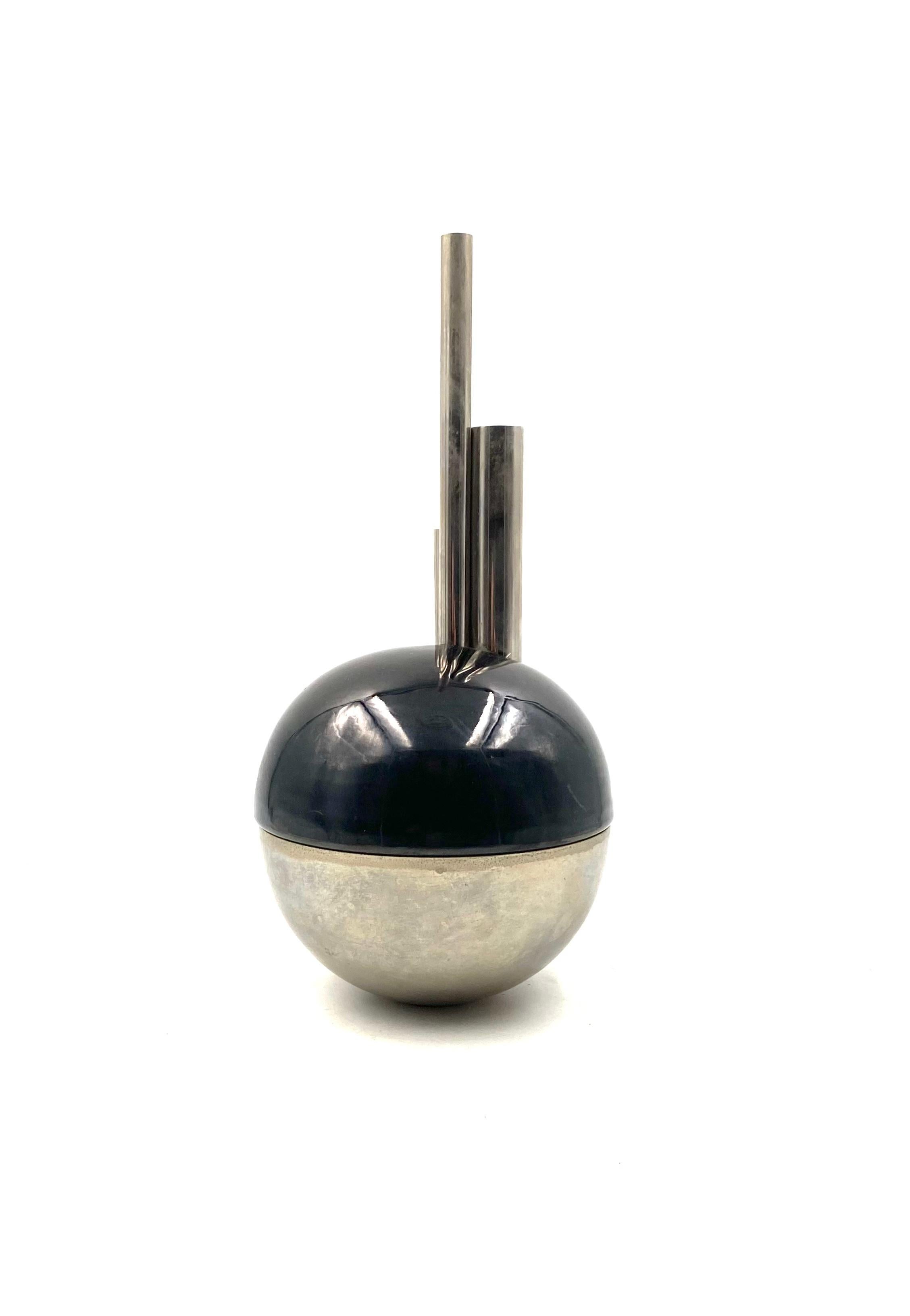 Mario Bertozzi, ceramic spherical vase, Marber Italy, 1970s in vendita 3