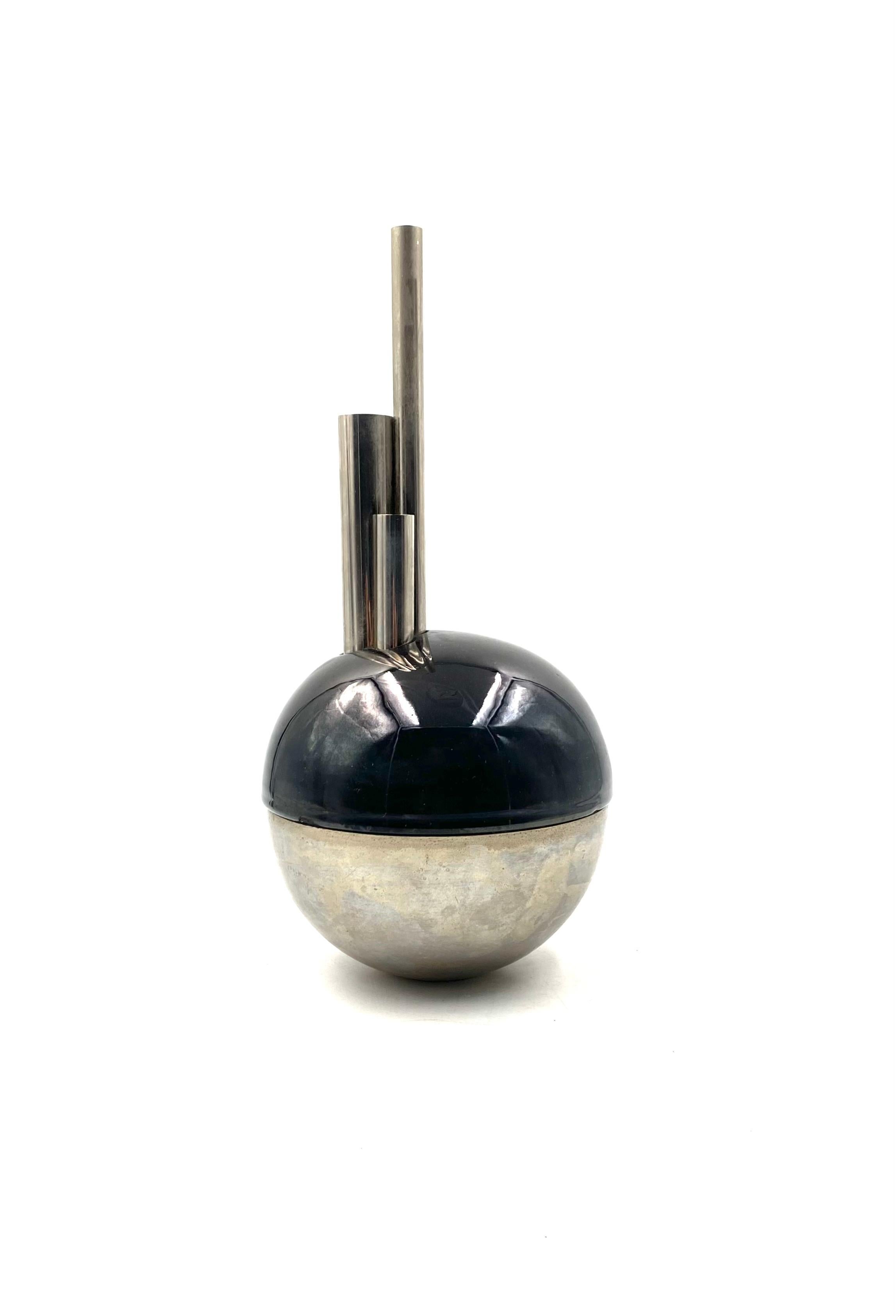 Mario Bertozzi, ceramic spherical vase, Marber Italy, 1970s in vendita 8