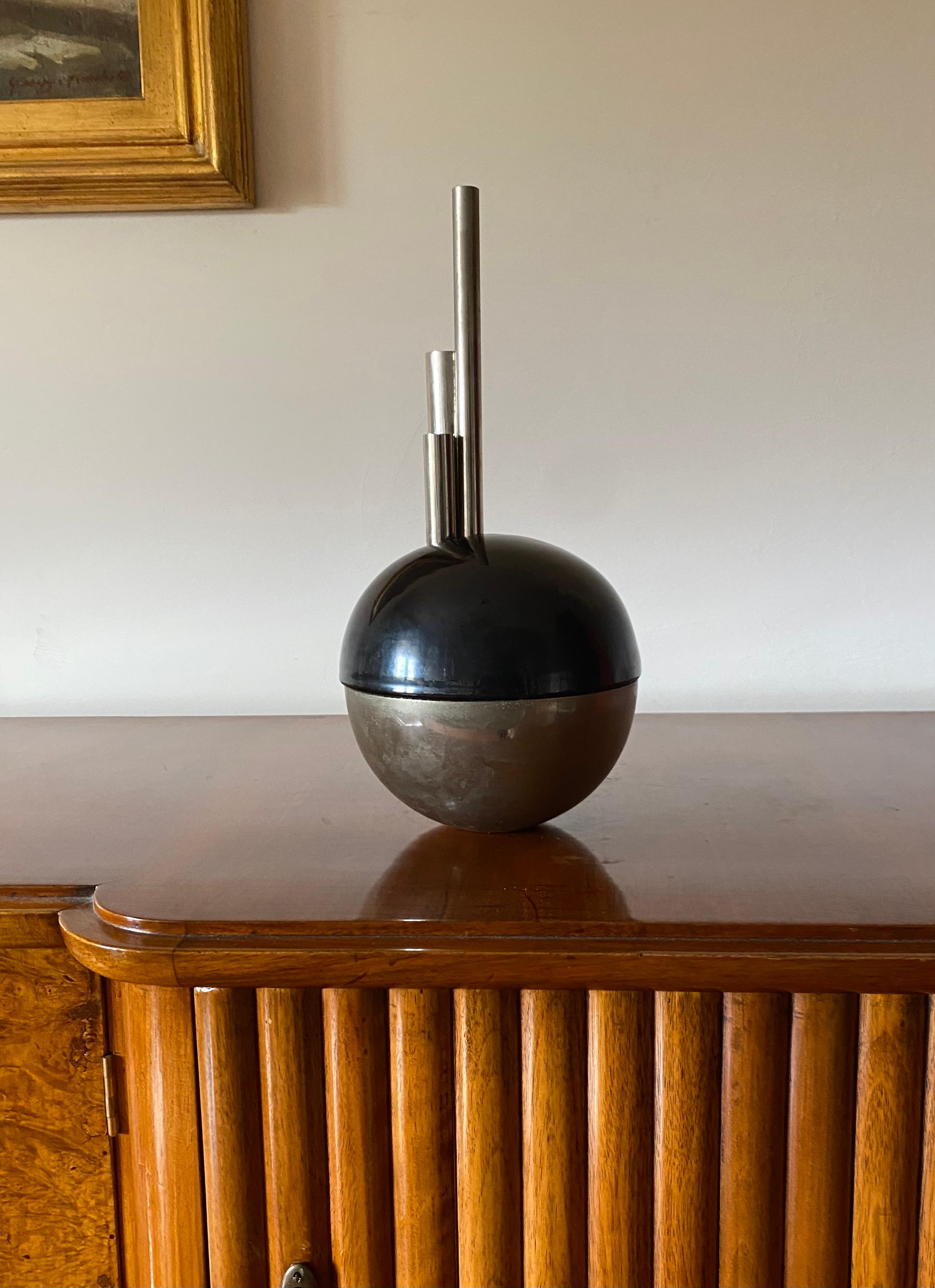 Mario Bertozzi, ceramic spherical vase, Marber Italy, 1970s in vendita 12