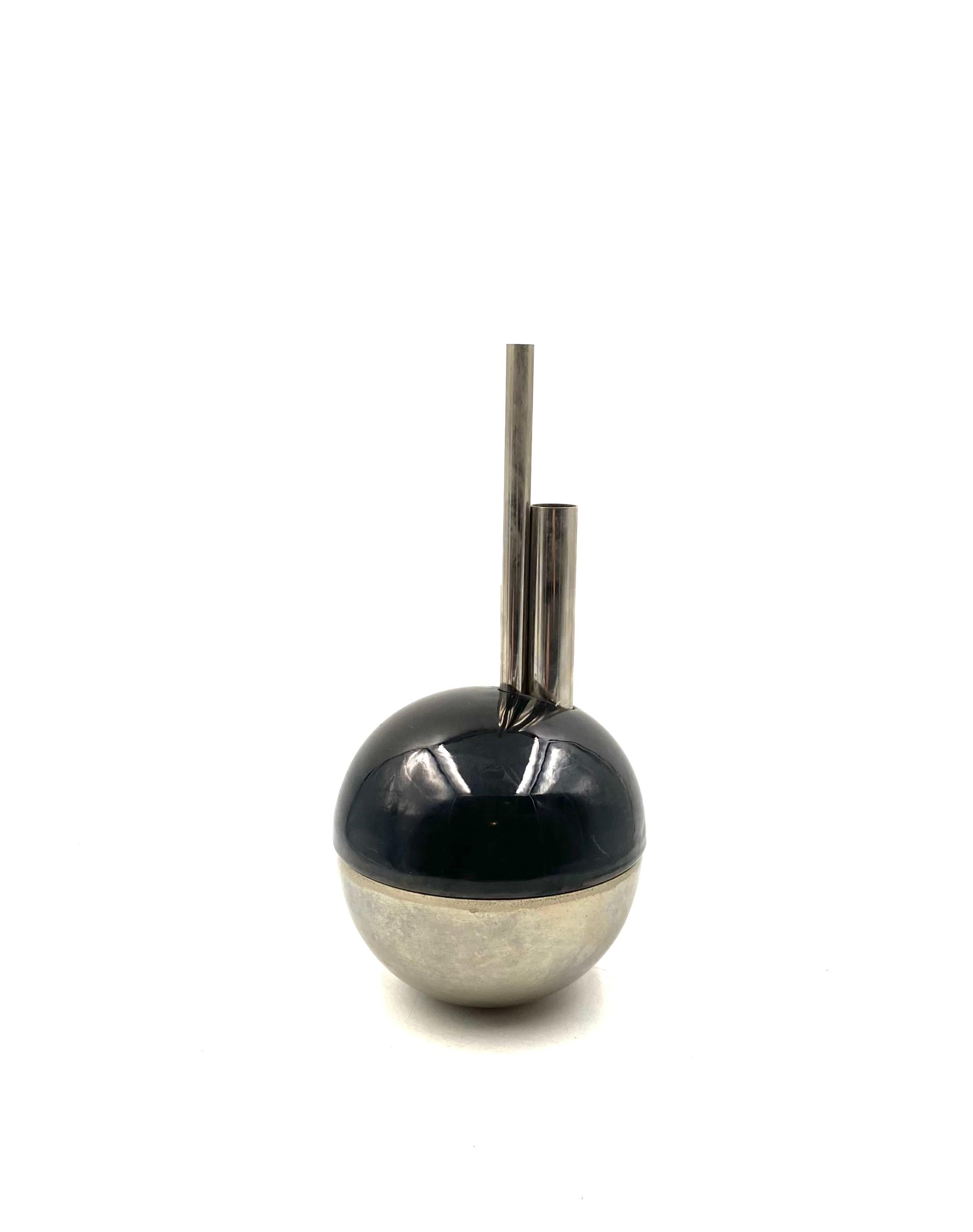 Mario Bertozzi, ceramic spherical vase, Marber Italy, 1970s In condizioni buone in vendita a Firenze, IT