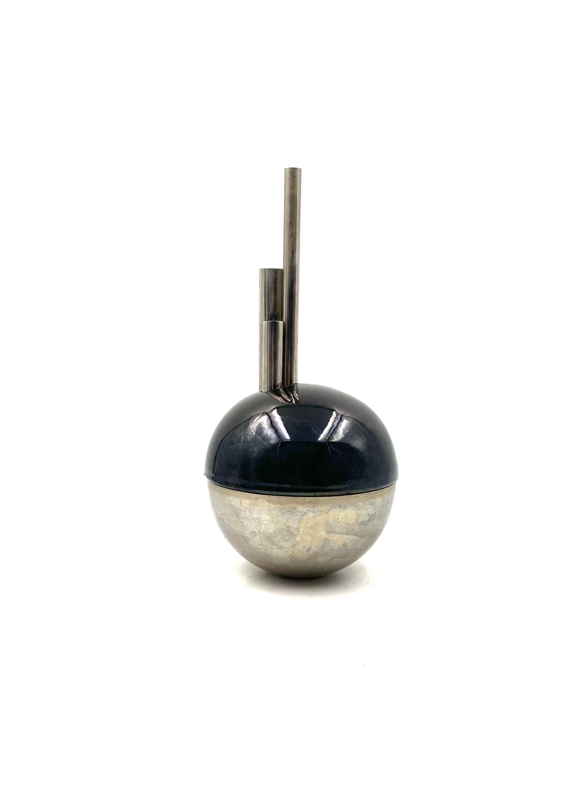 Mario Bertozzi, ceramic spherical vase, Marber Italy, 1970s in vendita 2