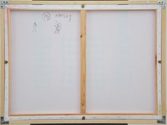 Sequence on Red - Original Acrylic Painting by Mario Bigetti - 2020