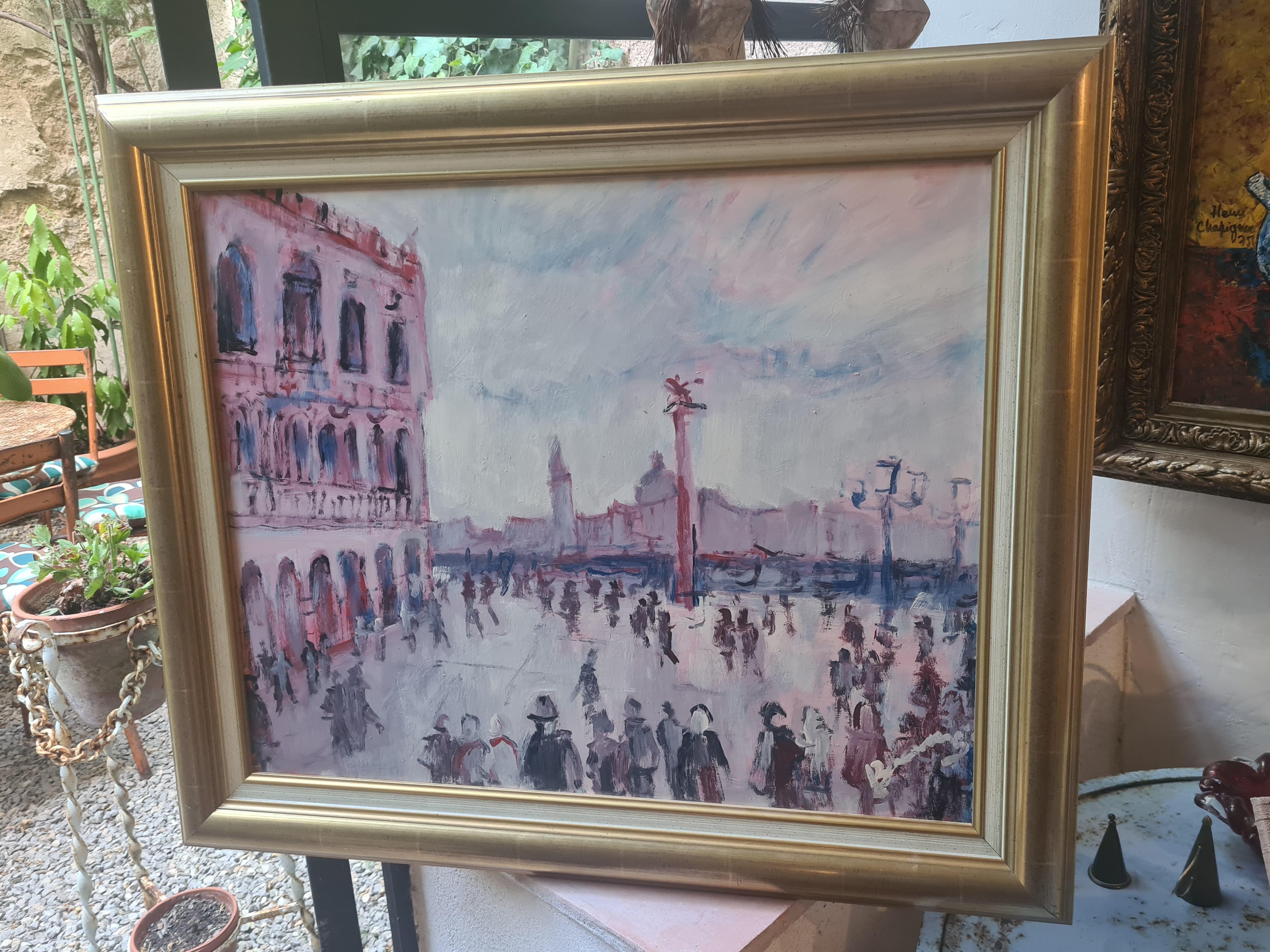 Piazza San Marco, Dogenpalast, Venedig, Schule von Raoul Dufy im Angebot 7