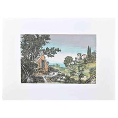 Landscape - Etching  by Marco Bonechi - Late 20th Century