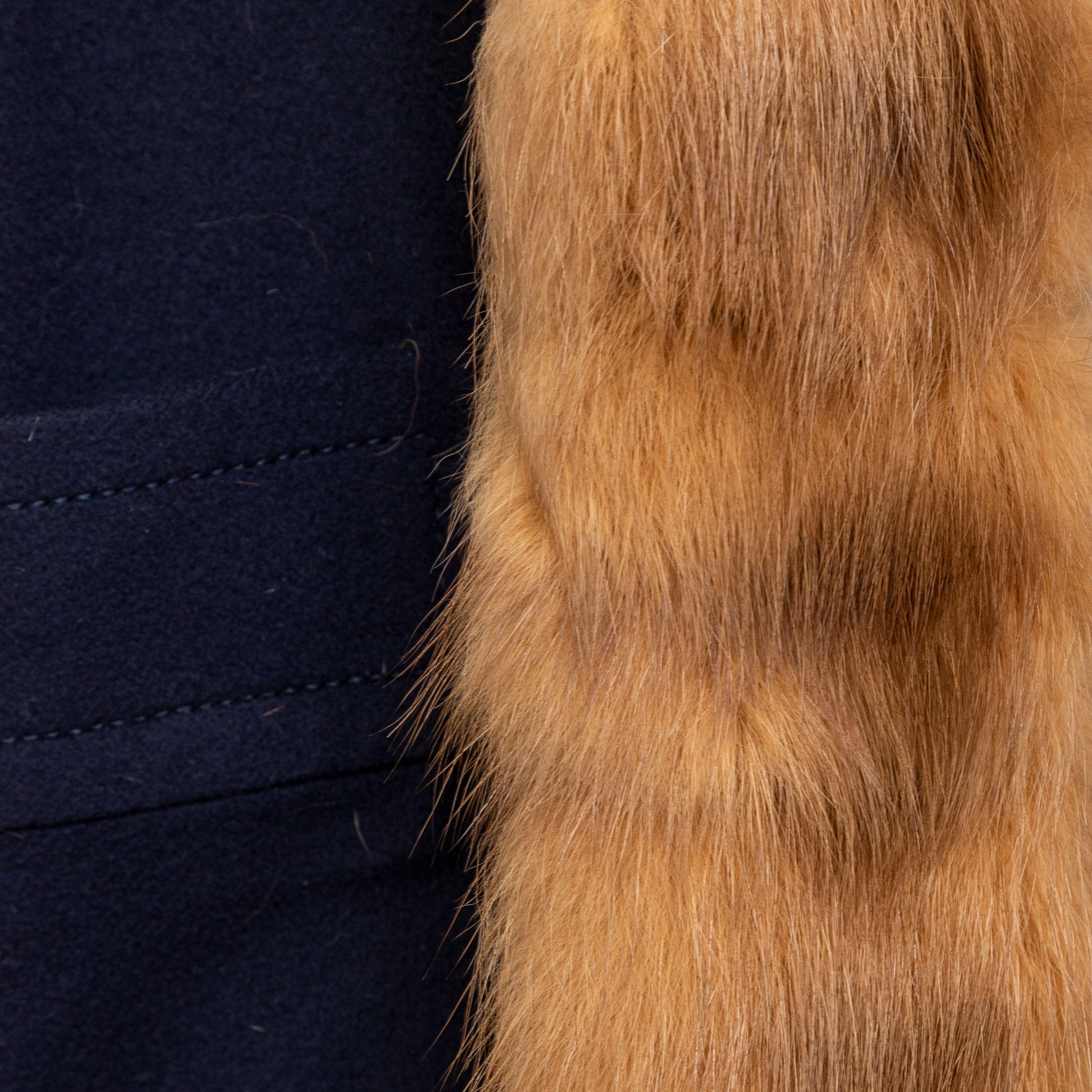 Mario Borsato Wool Coat with Fur - '90s In Good Condition In Milano, IT
