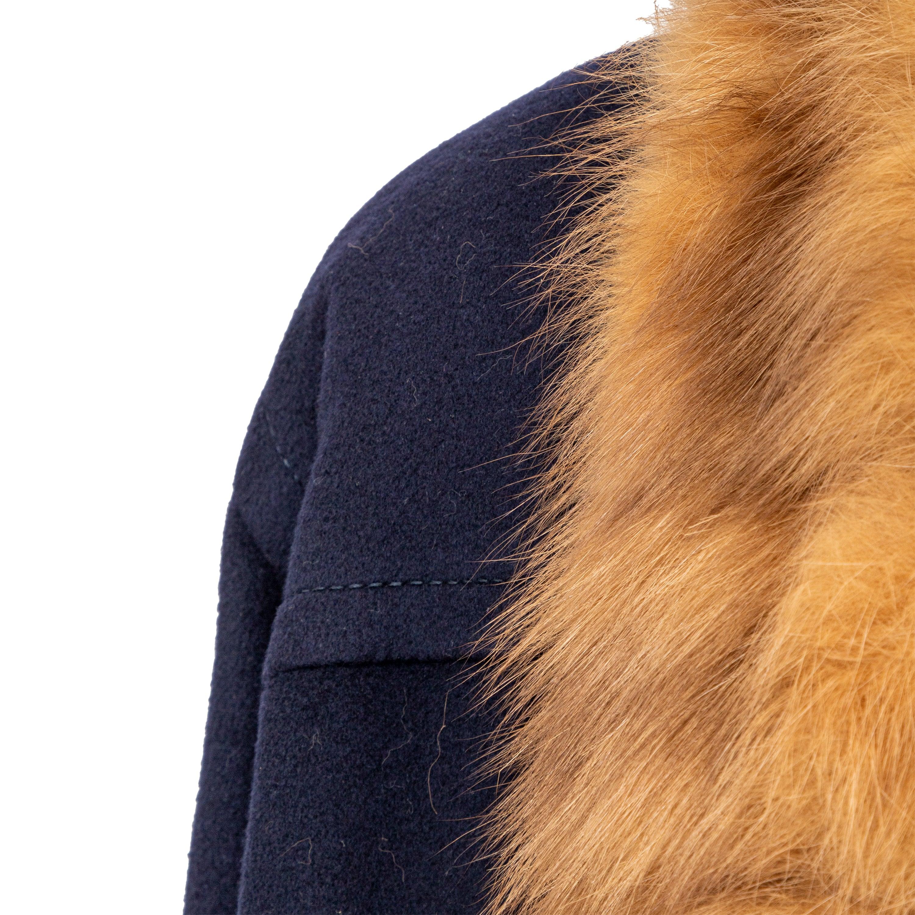 Mario Borsato Wool Coat with Fur - '90s 1