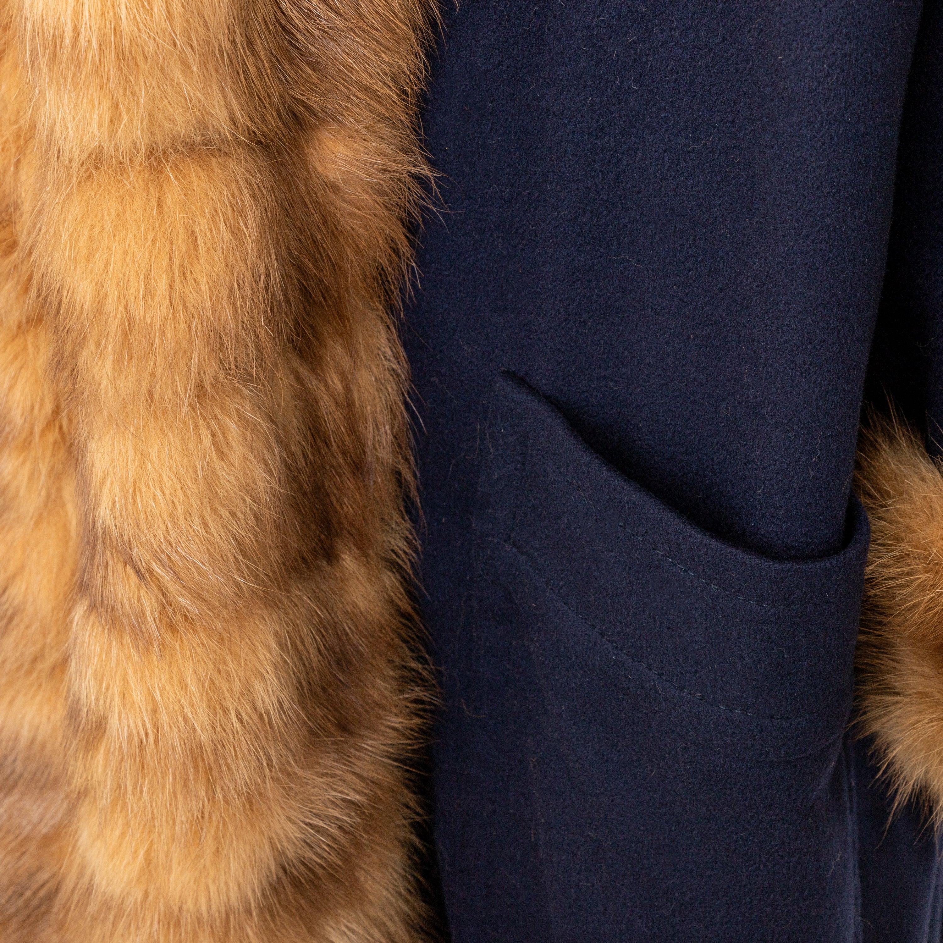 Mario Borsato Wool Coat with Fur - '90s 2