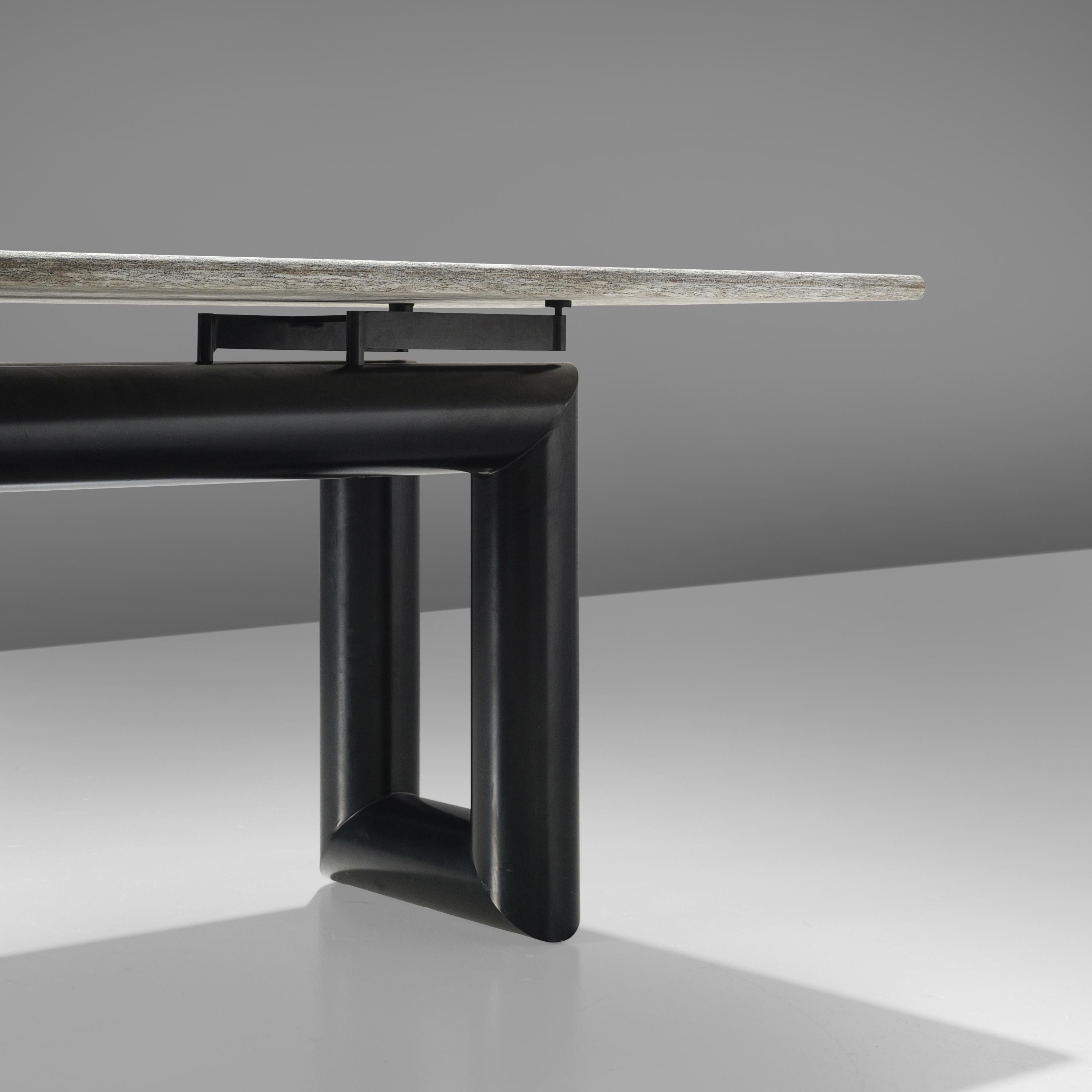 Post-Modern Mario Botta Dining Table Model ‘Terzo’ with Granite Top