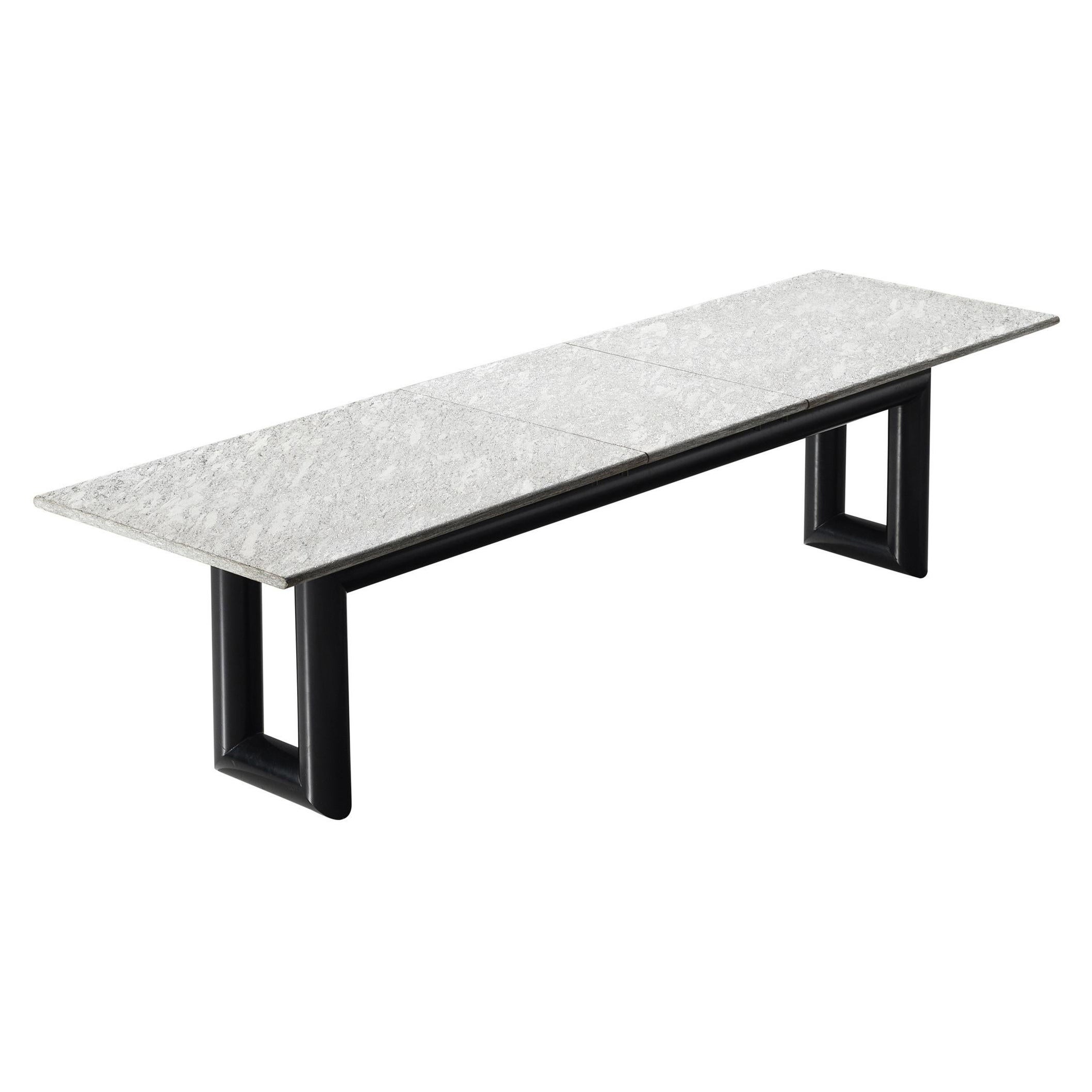 Mesa de comedor "Terzo" de Mario Botta con tablero de granito