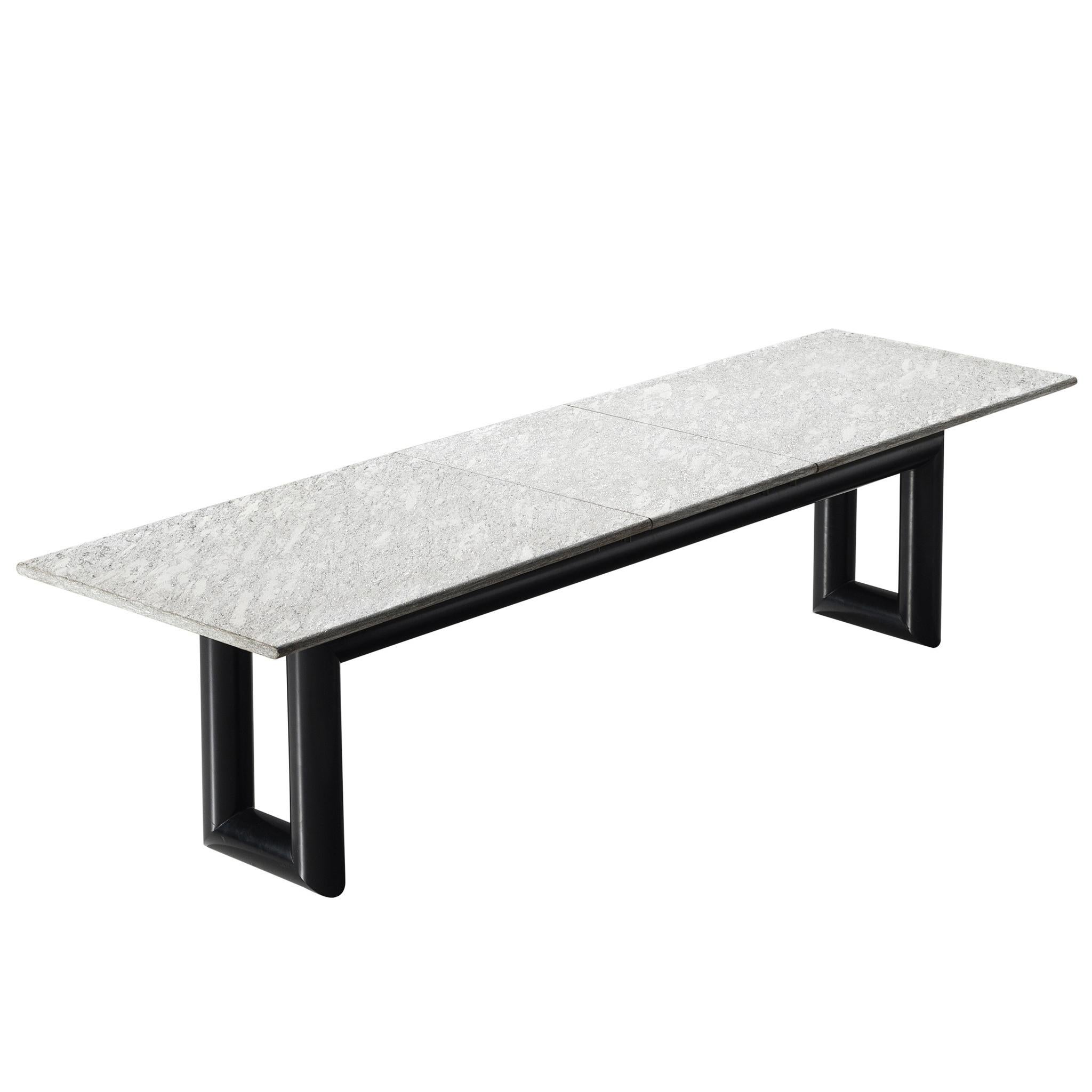 Mario Botta Dining Table ‘Terzo’ with Granite Top For Sale