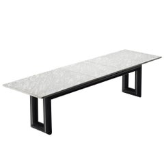 Table de salle à manger 'Terzo' de Mario Botta avec plateau en granit