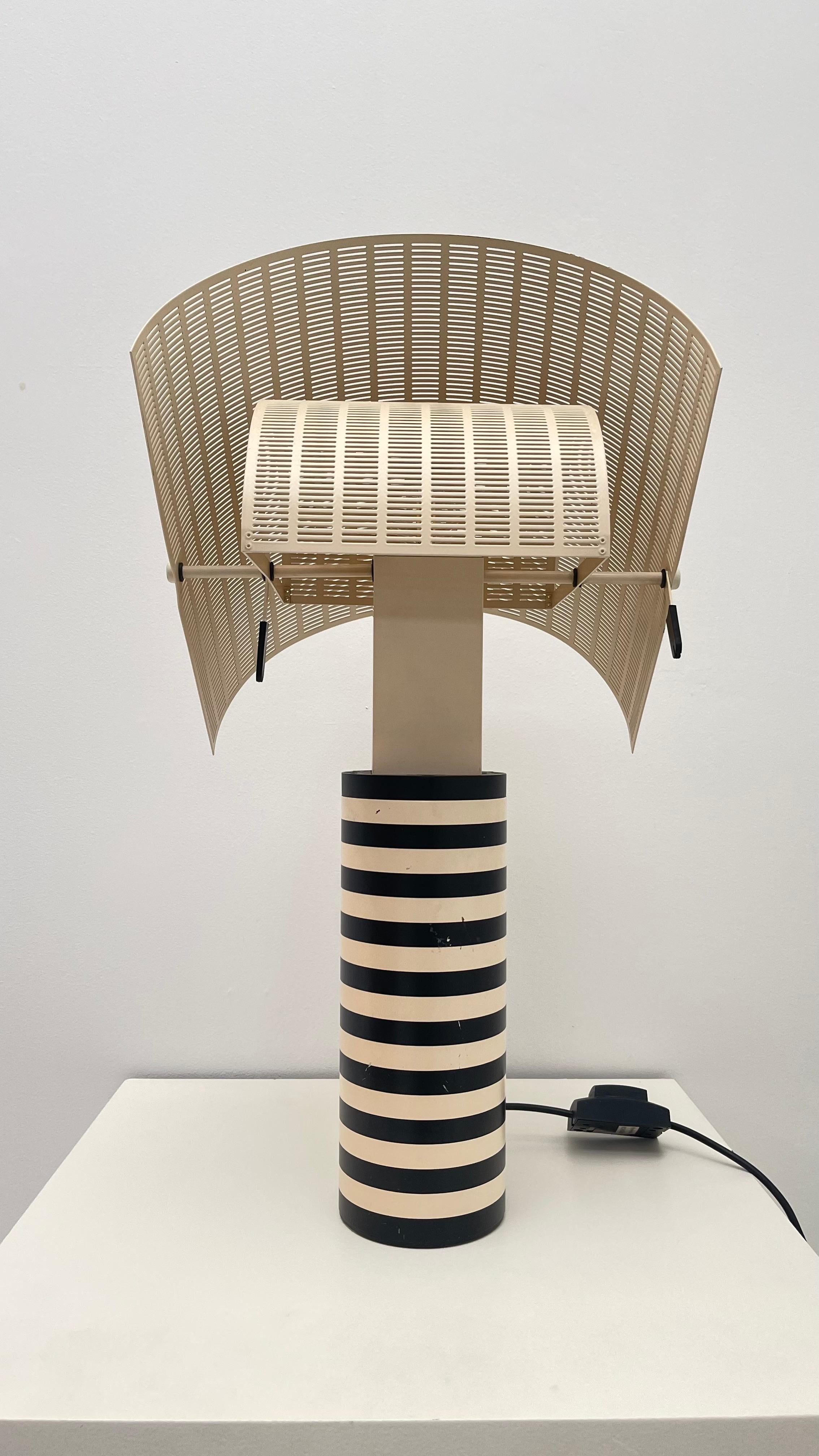 Steel Mario Botta - Early Shogun table lamp For Sale