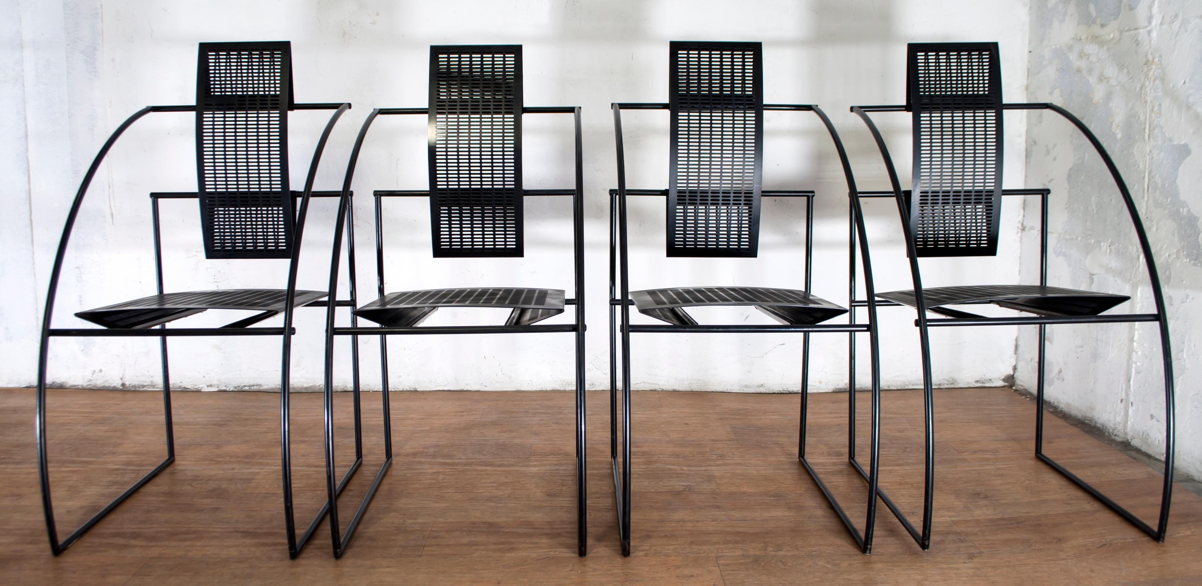 Modern Mario Botta for Alias Italian Steel Chairs 