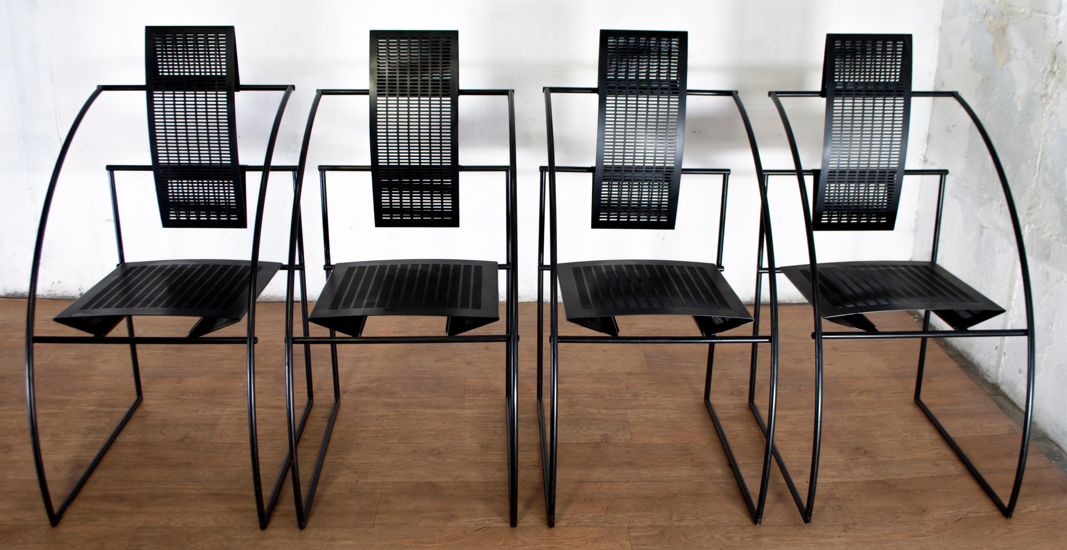 Mario Botta for Alias Italian Steel Chairs 