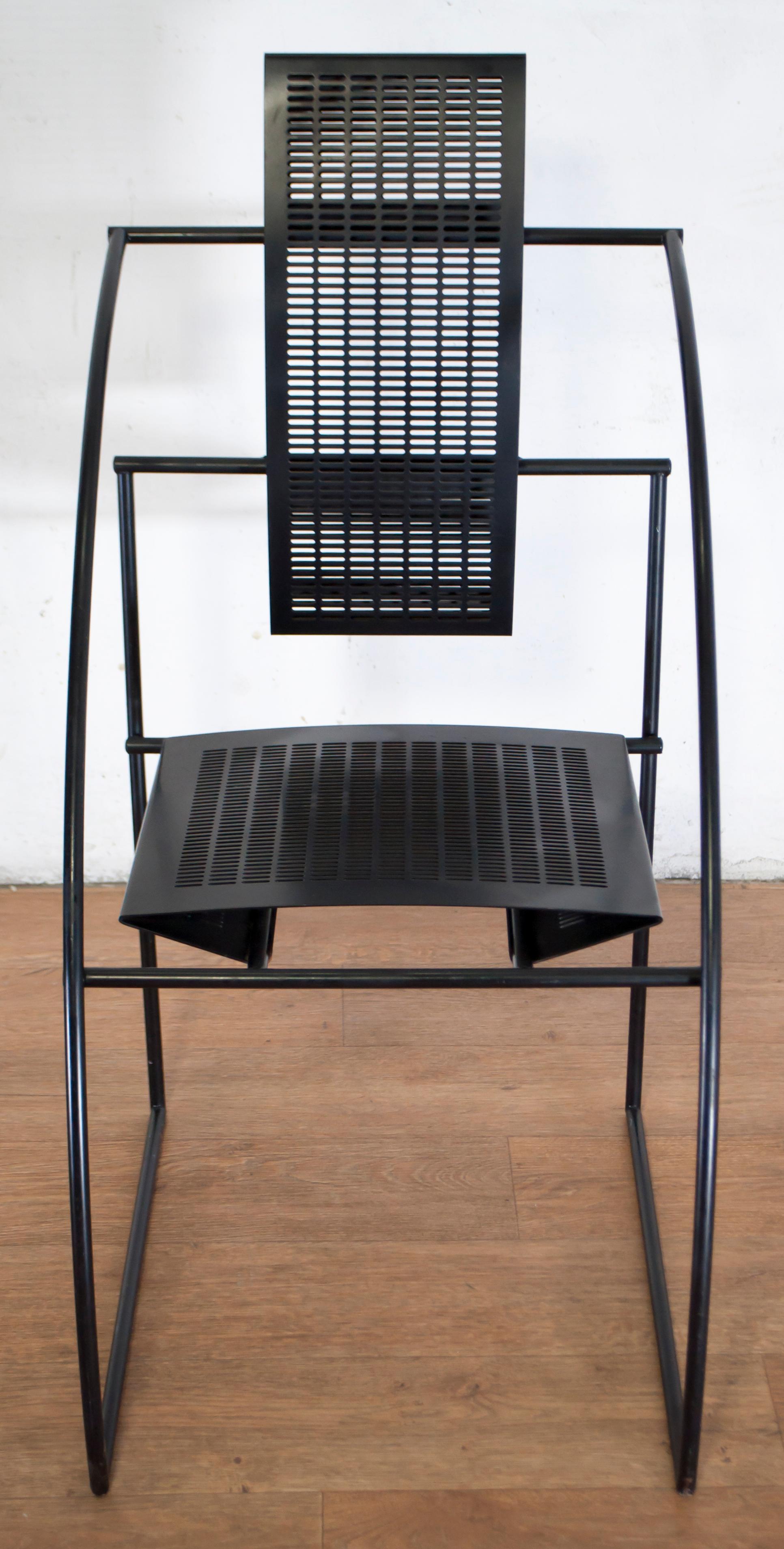 Late 20th Century Mario Botta for Alias Italian Steel Chairs 
