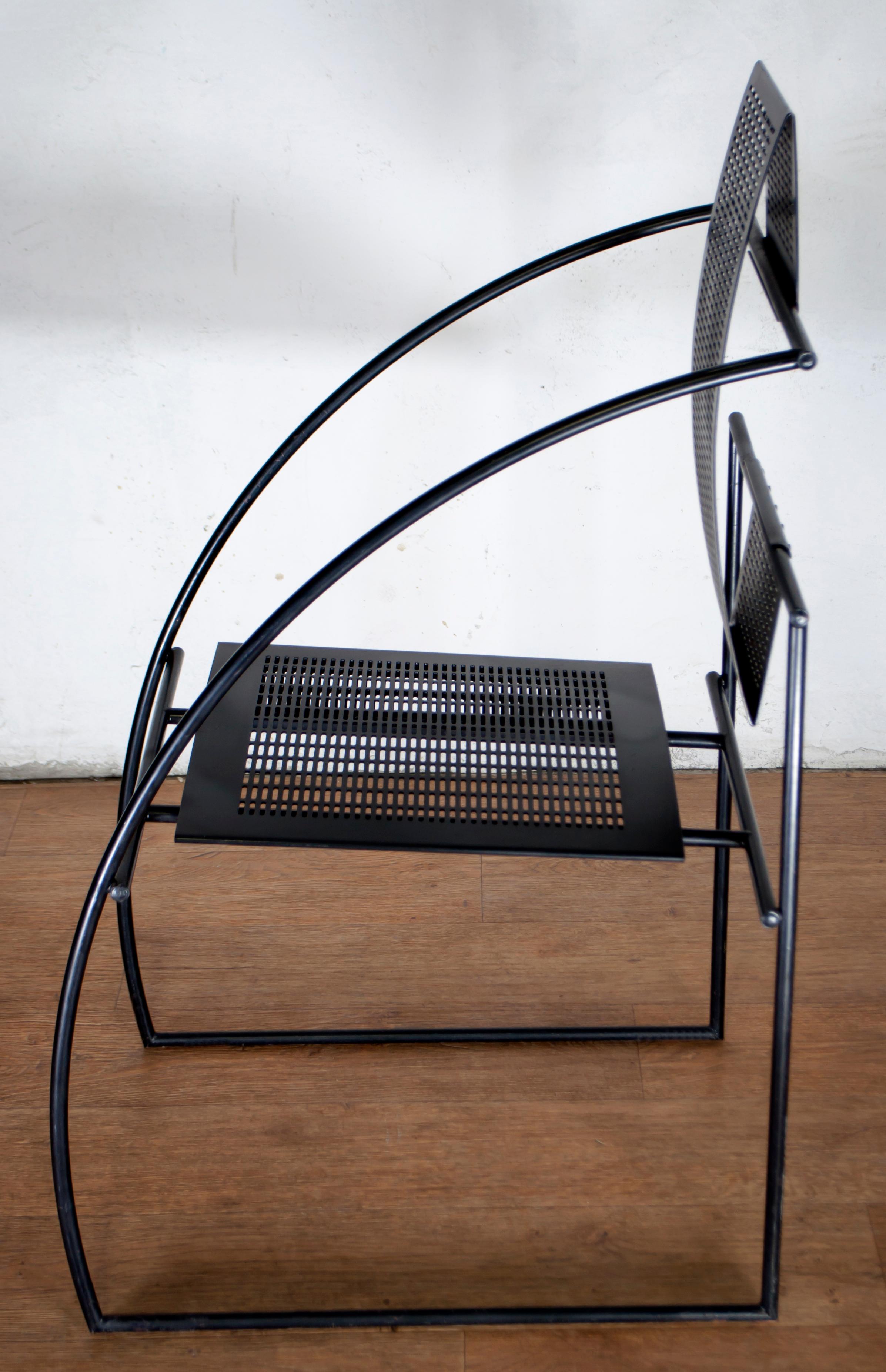 Mario Botta for Alias Italian Steel Chairs 