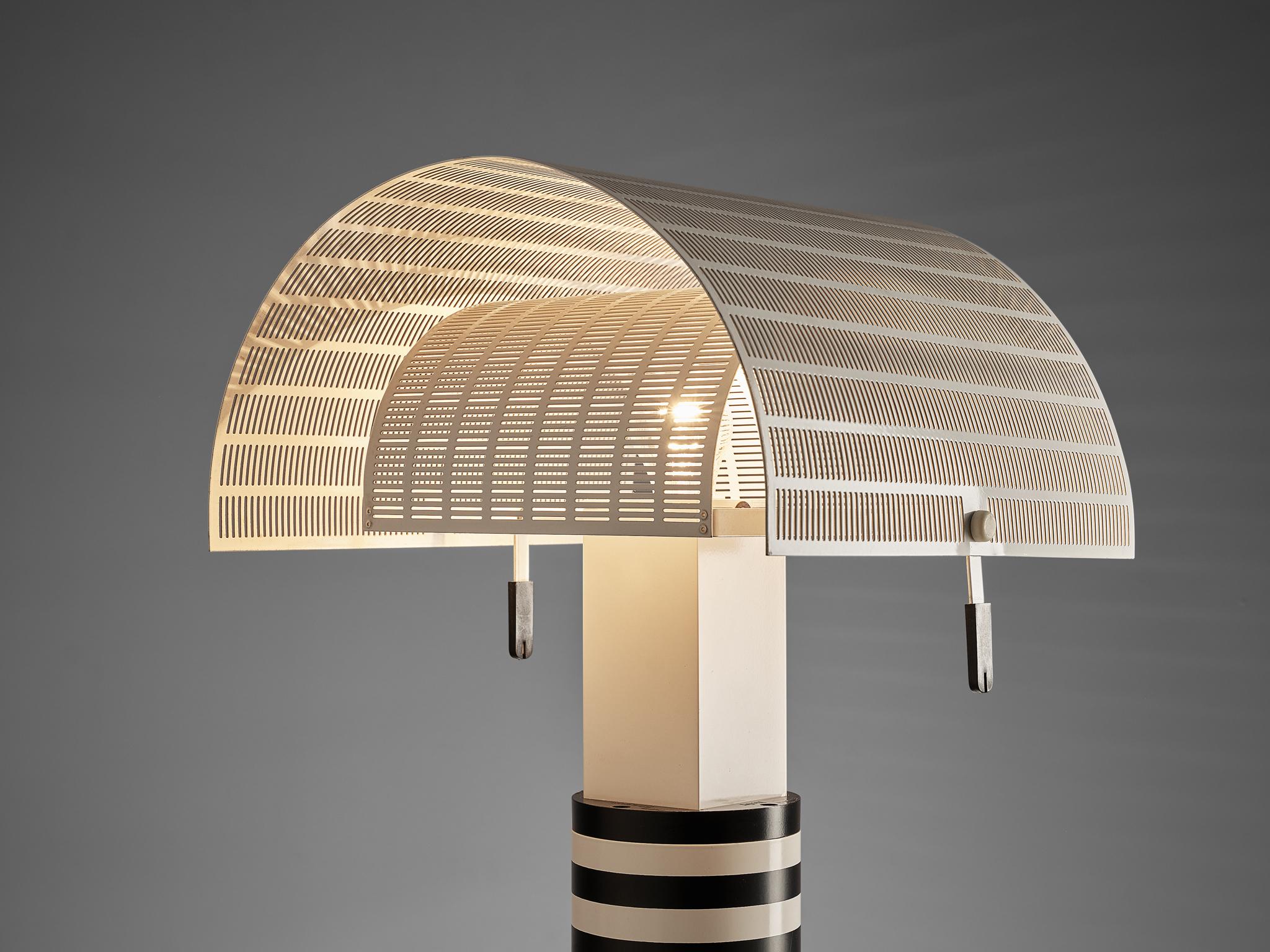 Mid-Century Modern Mario Botta for Artemide Bicolor ‘Shogun’ Table Lamp For Sale