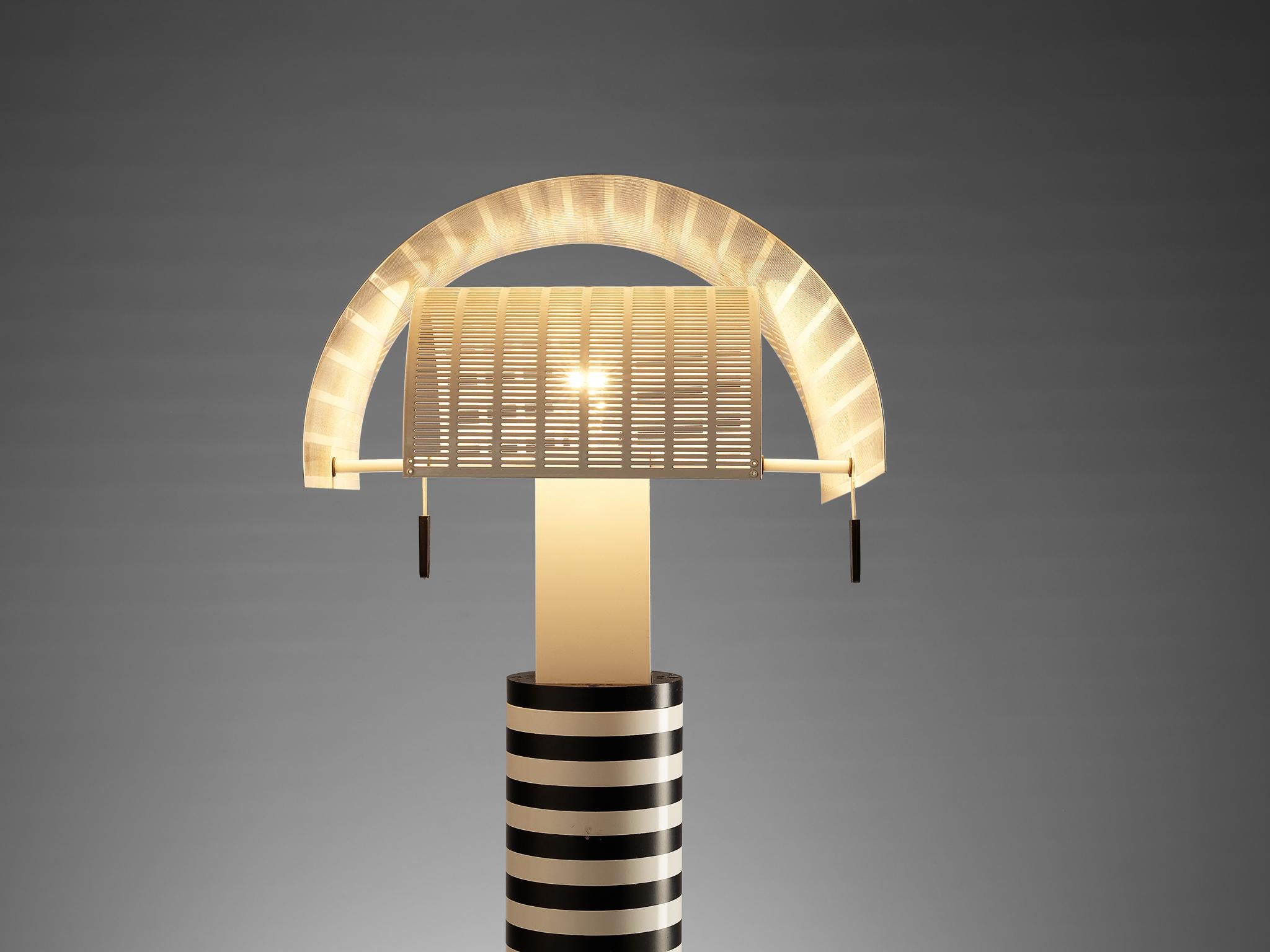 Late 20th Century Mario Botta for Artemide Bicolor ‘Shogun’ Table Lamp For Sale