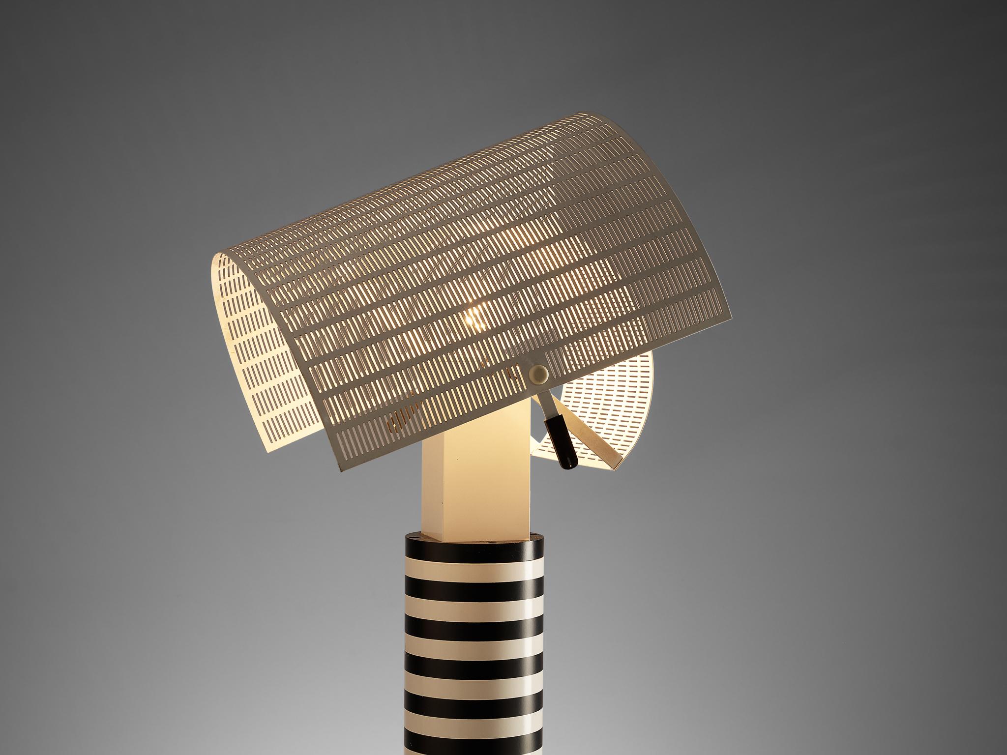 Fin du 20e siècle Mario Botta for Artemide Lampe à poser 'Shogun' en bicolore en vente