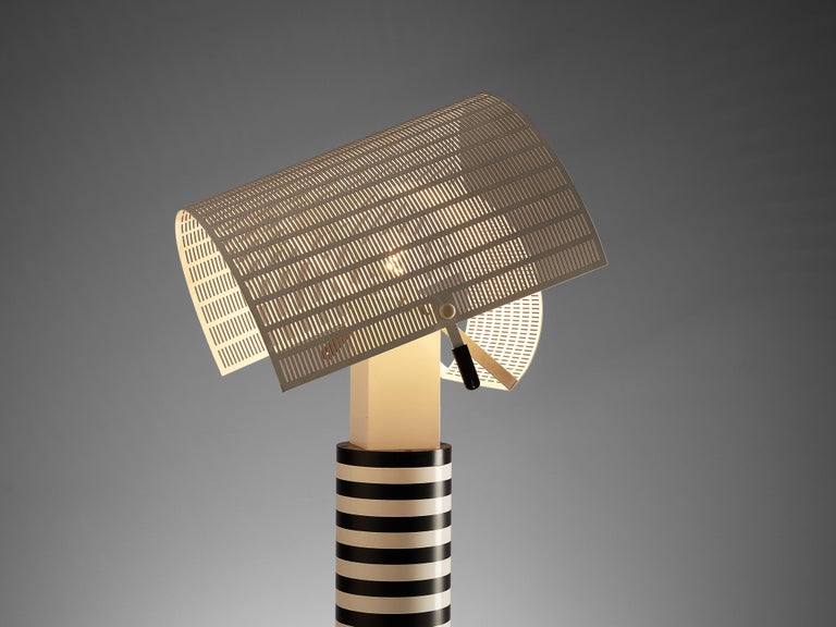 Metal Mario Botta for Artemide Bicolor ‘Shogun’ Table Lamp For Sale