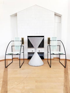 Mario Botta La Quinta Mint Green + Black chair Alias, Switzerland 1985 One Chair