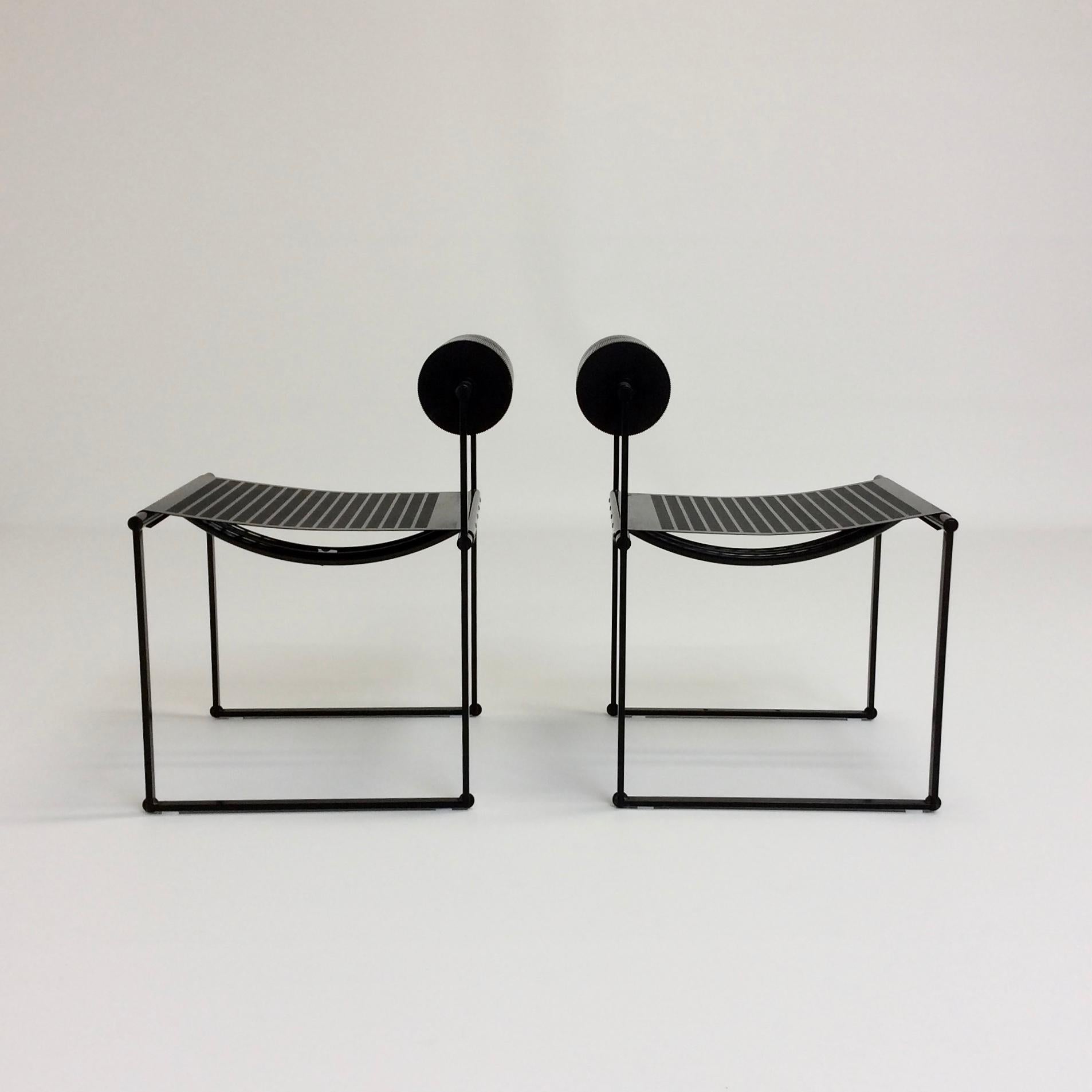 Mario Botta Paire de chaises Prima Model par Alias:: 1982:: Italie 4