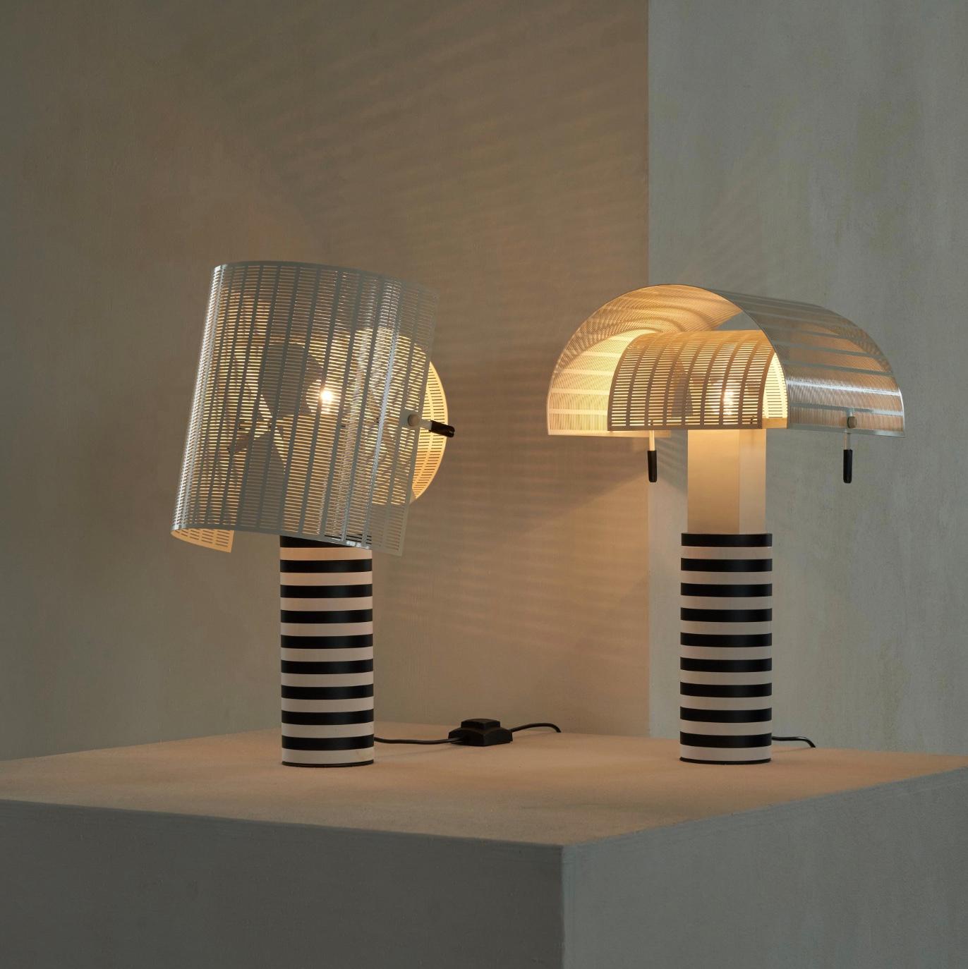 italien Mario Botta, paire de lampes de bureau vintage Shogun pour Artemide, 1986  en vente