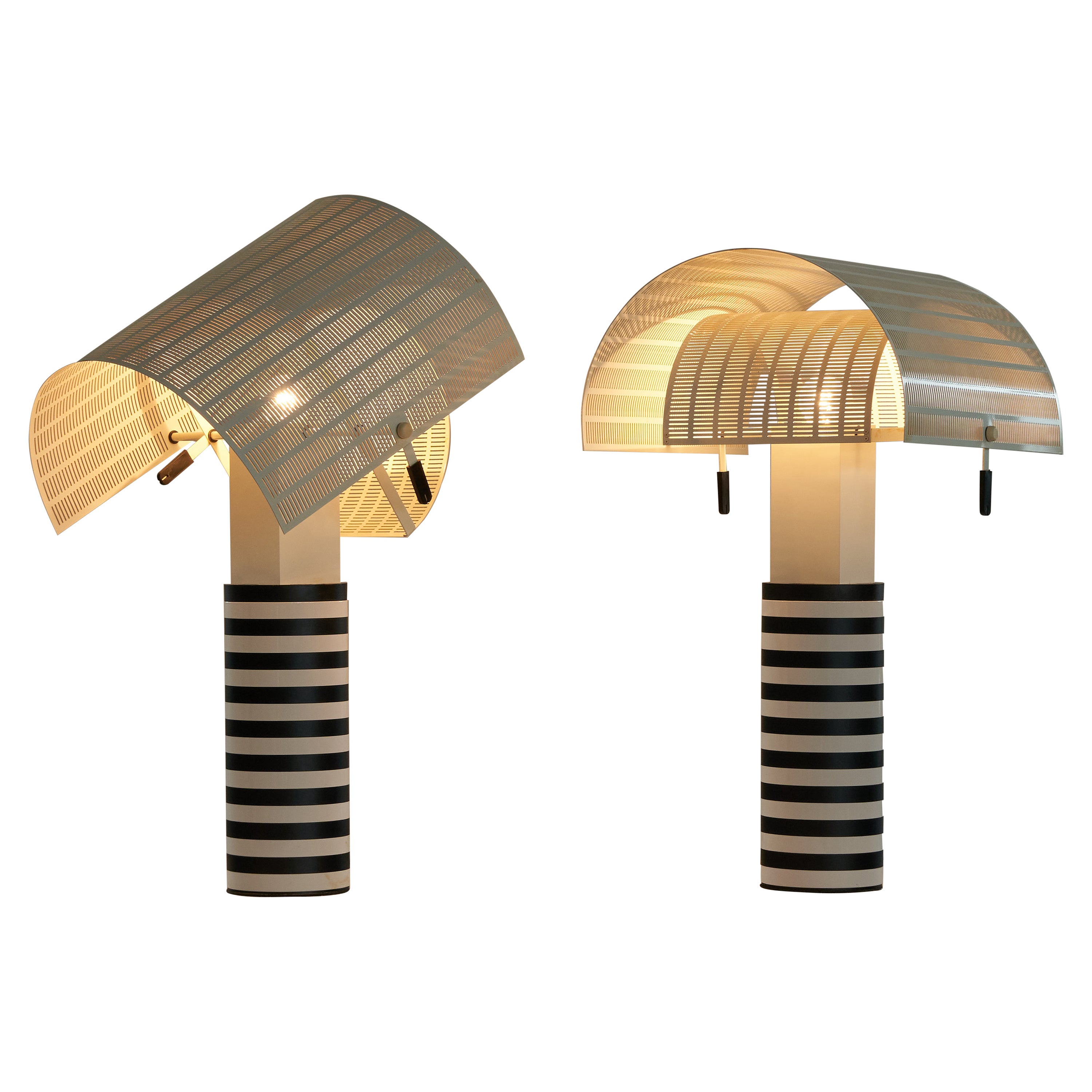 Mario Botta Pair of Vintage 
Shogun
 Table Lamps for Artemide, 1986