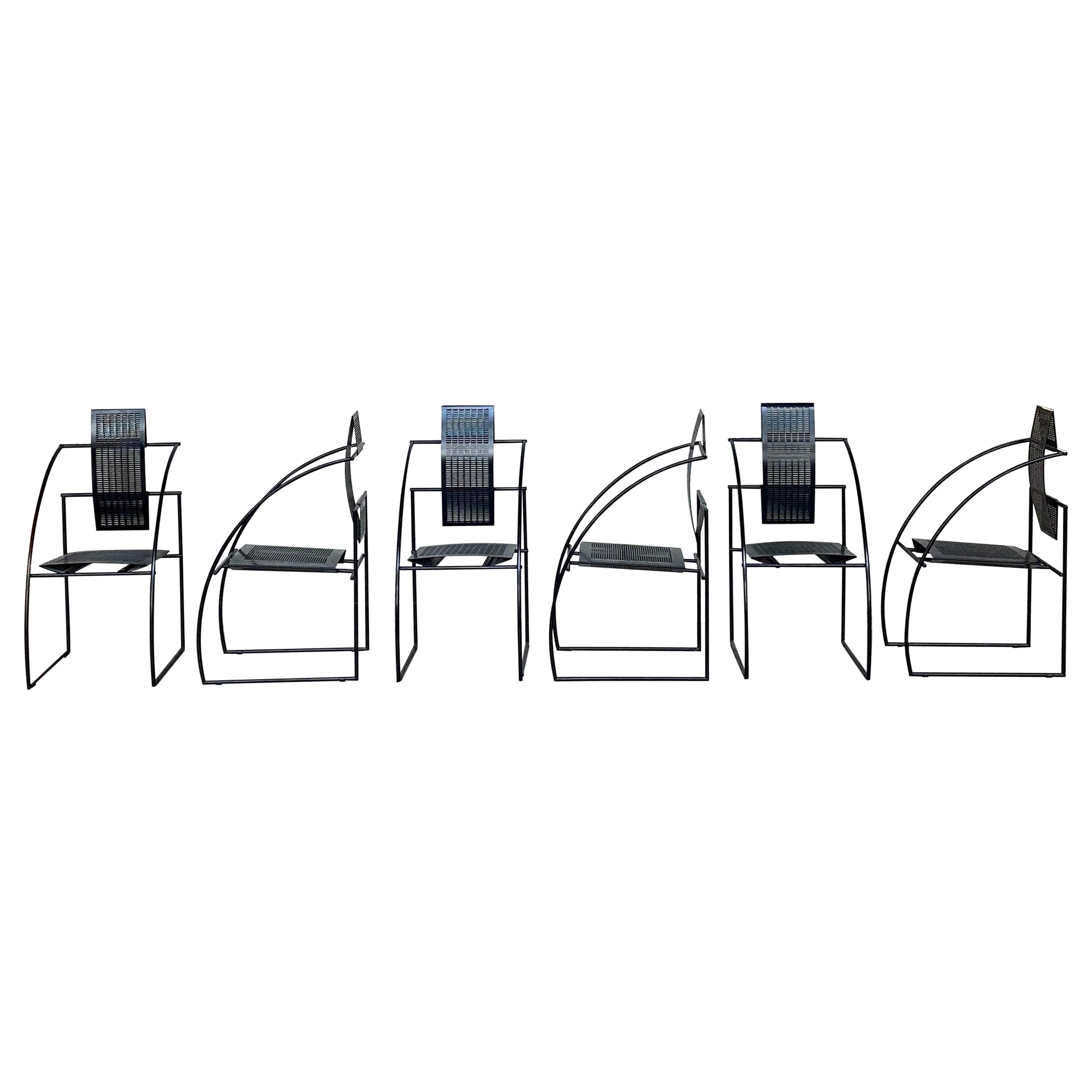 Mario Botta "Quinta" Chairs for Alias, 1985, Set of 6